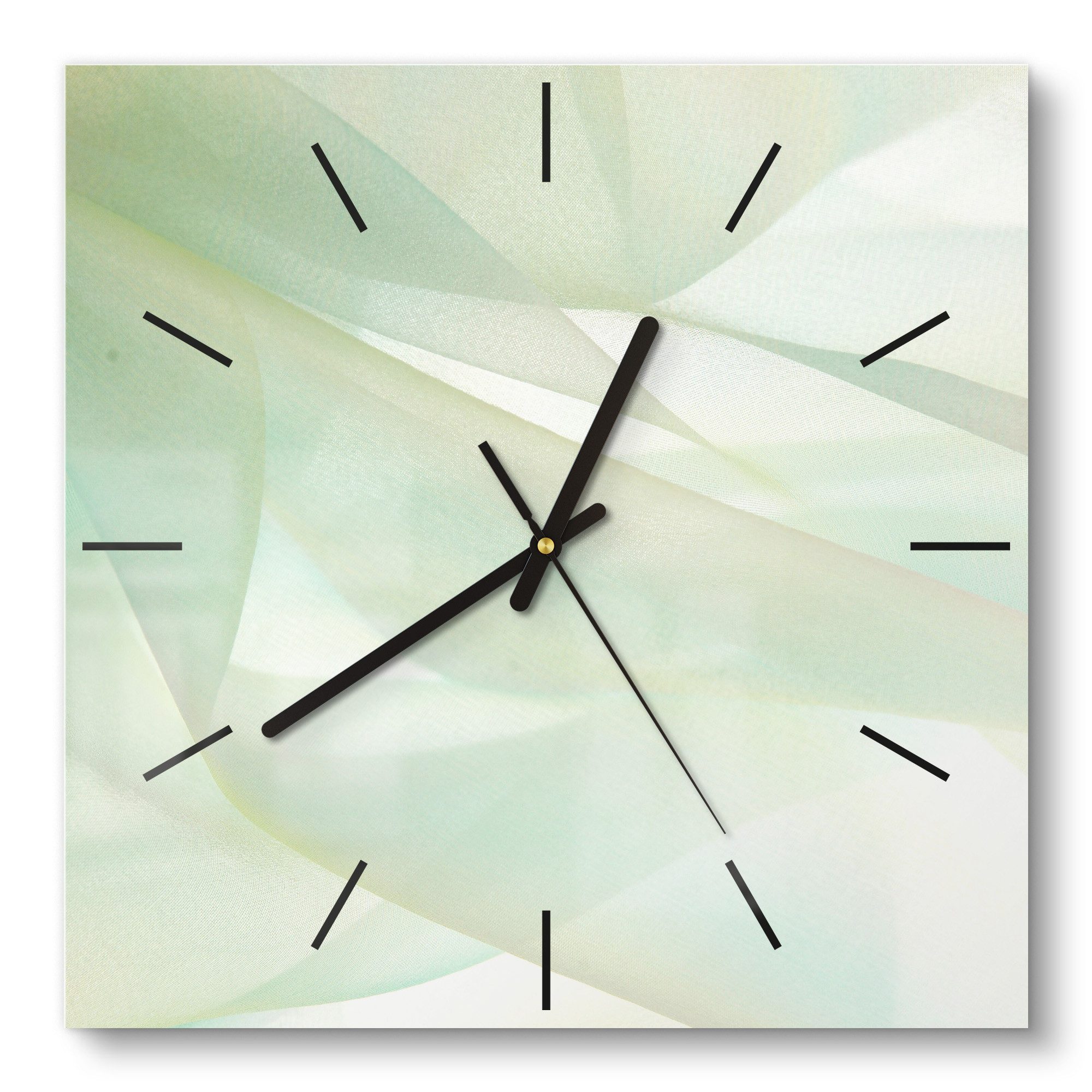 DEQORI Wanduhr 'Zarte Eleganz' (Glas Glasuhr günstig online kaufen