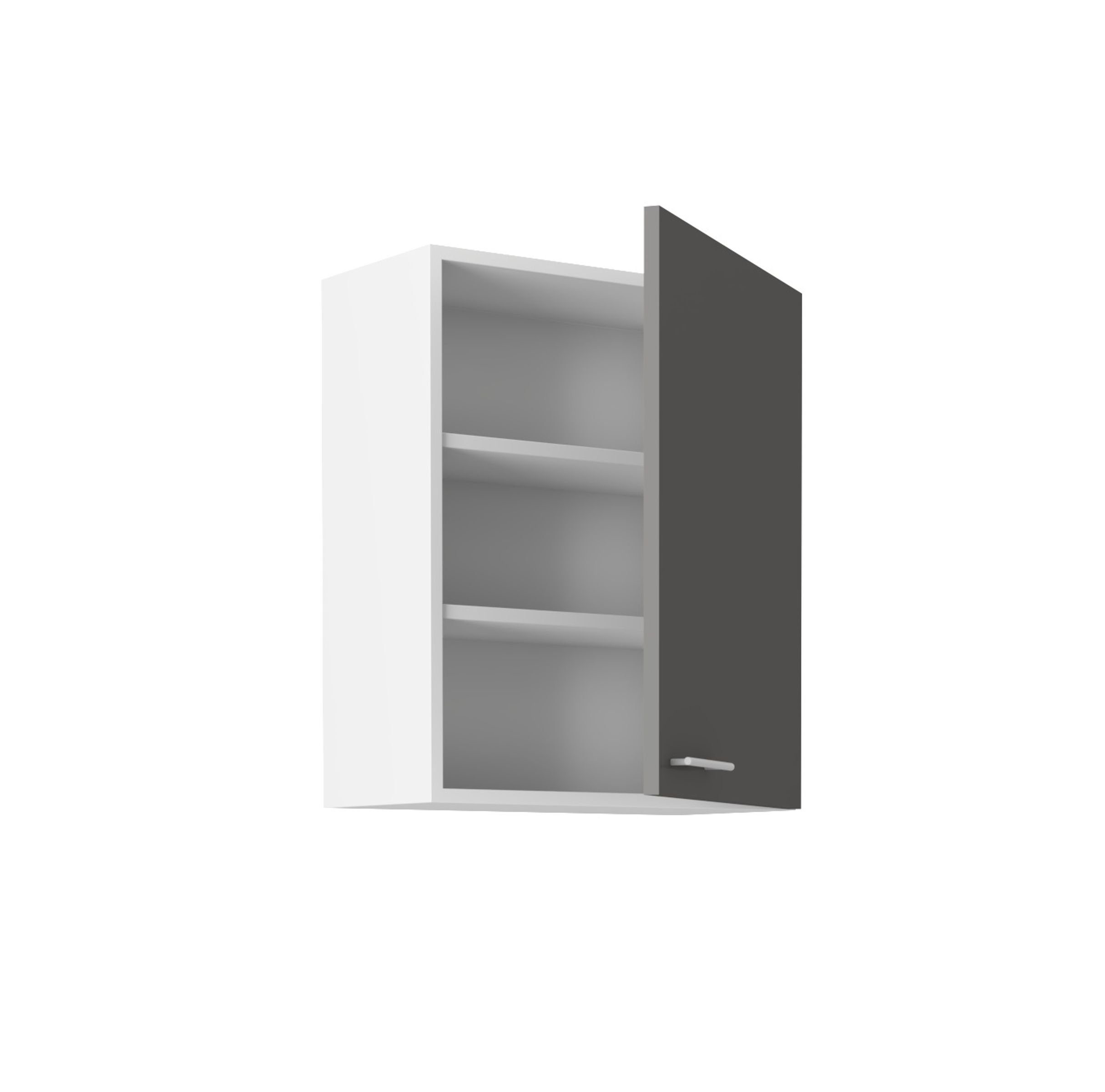 Küchen-Preisbombe Hängeschrank 60 cm Küche Lara Grau Hochglanz + Weiss matt günstig online kaufen