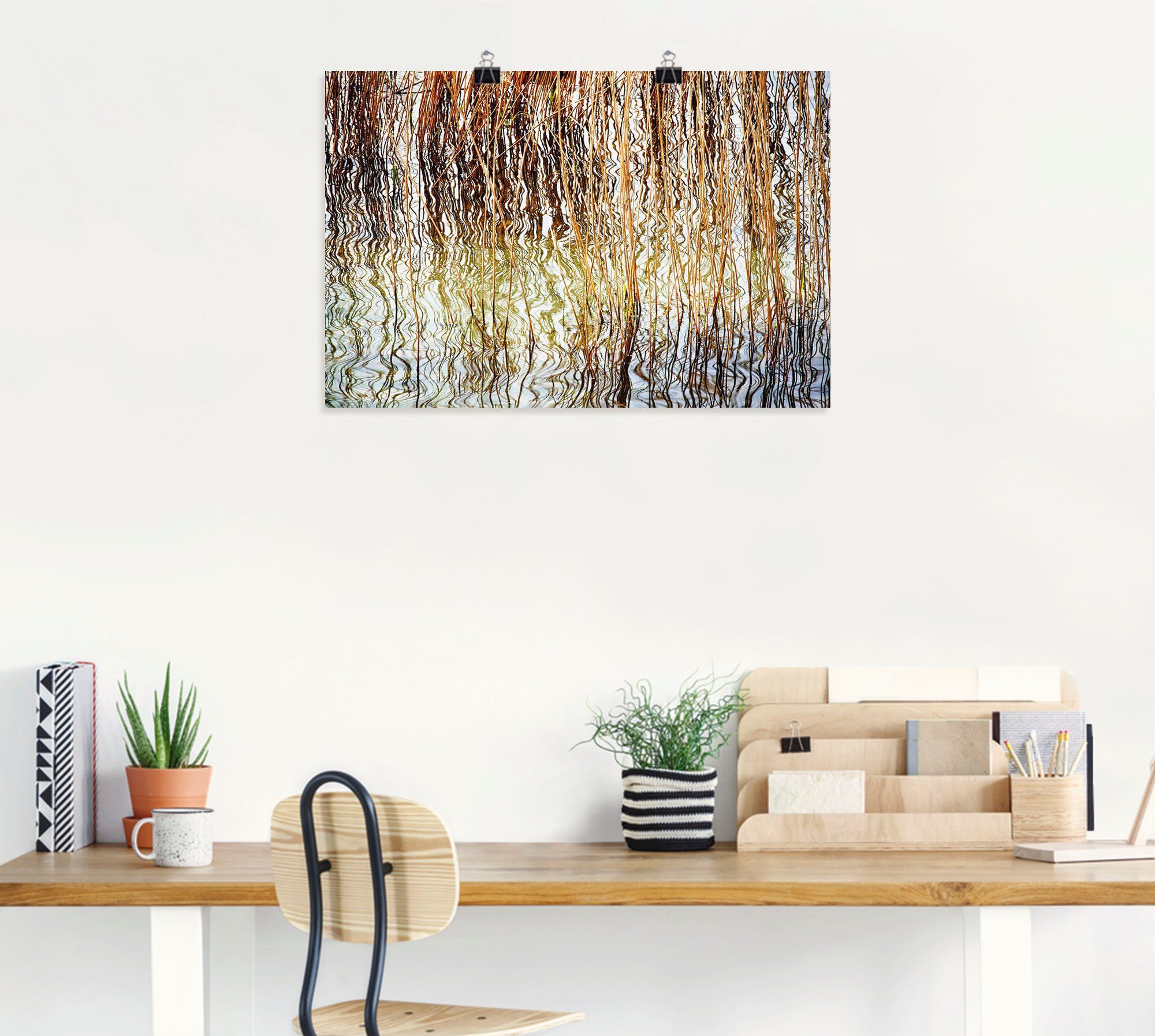 Artland Wandbild »Schilfrohr«, Gräser (1 Stück), in vielen Größen & Produktarten - Alubild / Outdoorbild für den Außenbereich, Leinwandbild, Poster, Wandaufkleber / Wandtattoo auch für Badezimmer geeignet-HomeTrends
