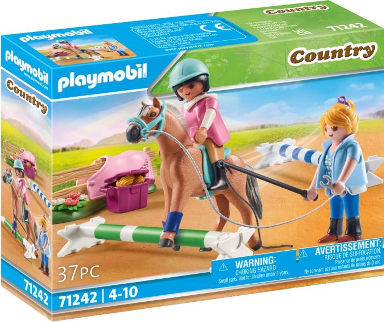 Playmobil® Country Reitunterricht Konstruktions-Spielset, (Reitunterricht), Made in Europe