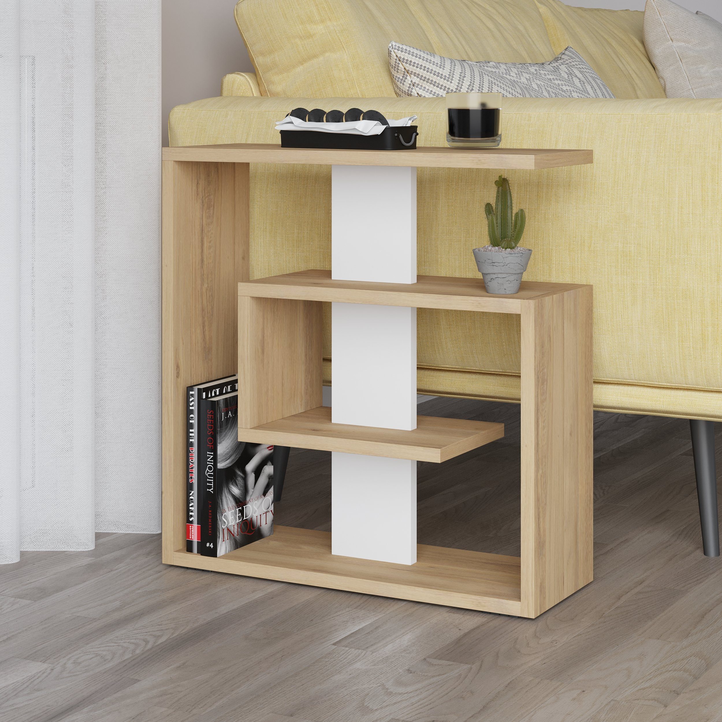 Decortie Beistelltisch Saly, Moderner Beistelltisch, 55 x 20 x 57 cm