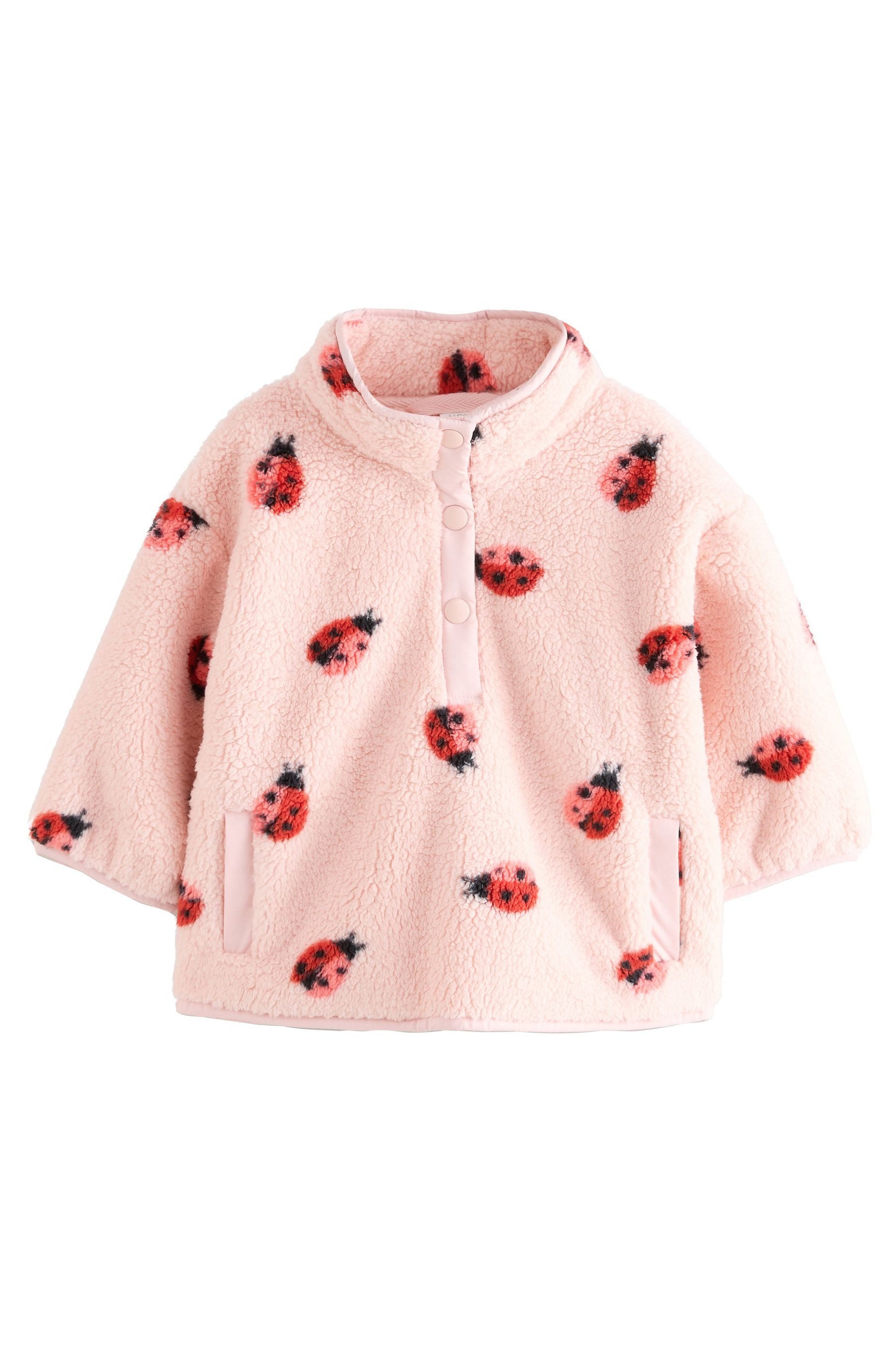 Next Fleecejacke Fleece mit halblangen Druckknopfverschluss günstig online kaufen