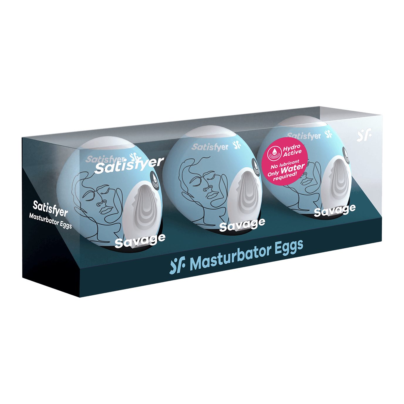 Masturbator Masturbator hydroaktives Satisfyer Egg, Savage Satisfyer Gebrauch Riffle, Weichmacher; einmaliger Struktur ohne 3x Set "Bubble", TPE, dehnbar;