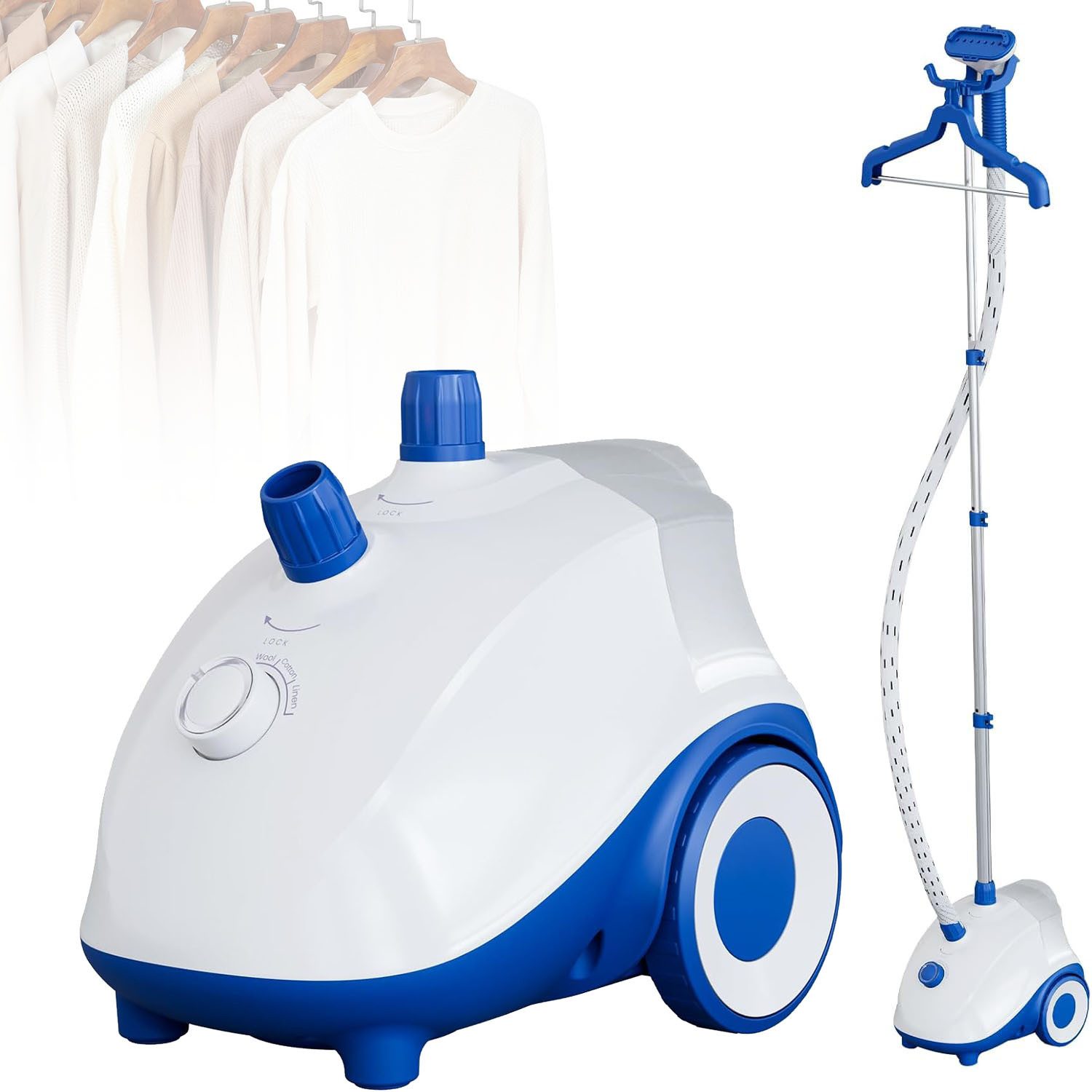 AIMAX Dampfbürste Steamer Dampfglätter 1.7L Wassertank Clothes Vertikaler Campfbügler, Dampfbürste 1500 W Steam Iron for Clothes Einsatzbereit in 45 Sekunden