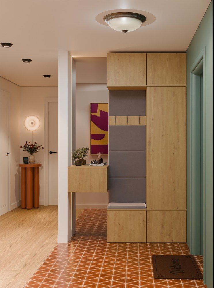 Raumhirsch Furniture Schuhschrank Garderoben-Set (Kleiderschrank, Schuhschrank und 2 Kleiderhaken)