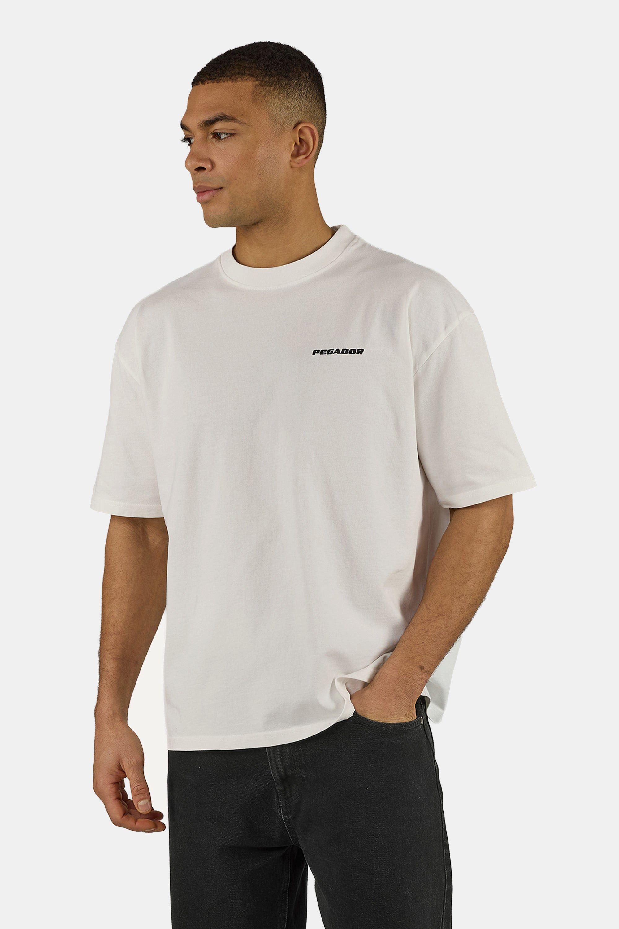 PEGADOR T-Shirt LOGO OVERSIZED TEE Baumwolle, oversize
