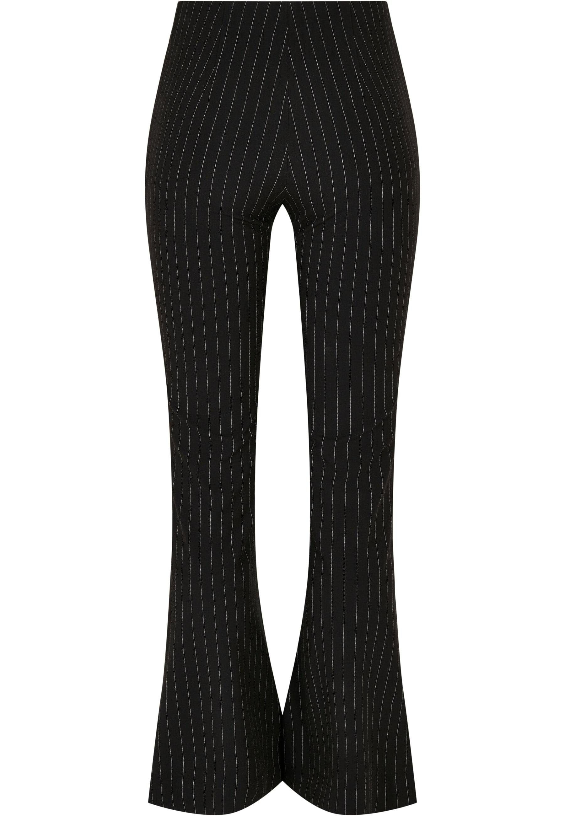 Ladies CLASSICS (1-tlg) URBAN Pin Pants Stoffhose Flared Damen Stripe