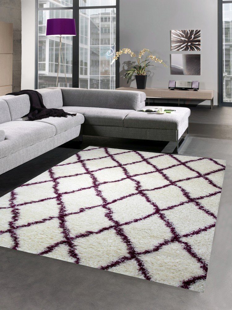 Carpetia Hochflor-Teppich Shaggy Teppich Wohnzimmerteppich Hochflor Langflo günstig online kaufen