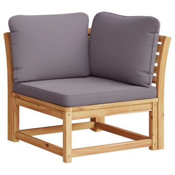 vidaXL Loungesofa 6-tlg. Garten-Lounge-Set mit Kissen Massivholz Akazie, 1 Teile