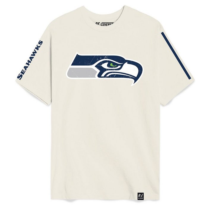 Recovered Print-Shirt Re:Covered NFL Seattle Seahawks ecru