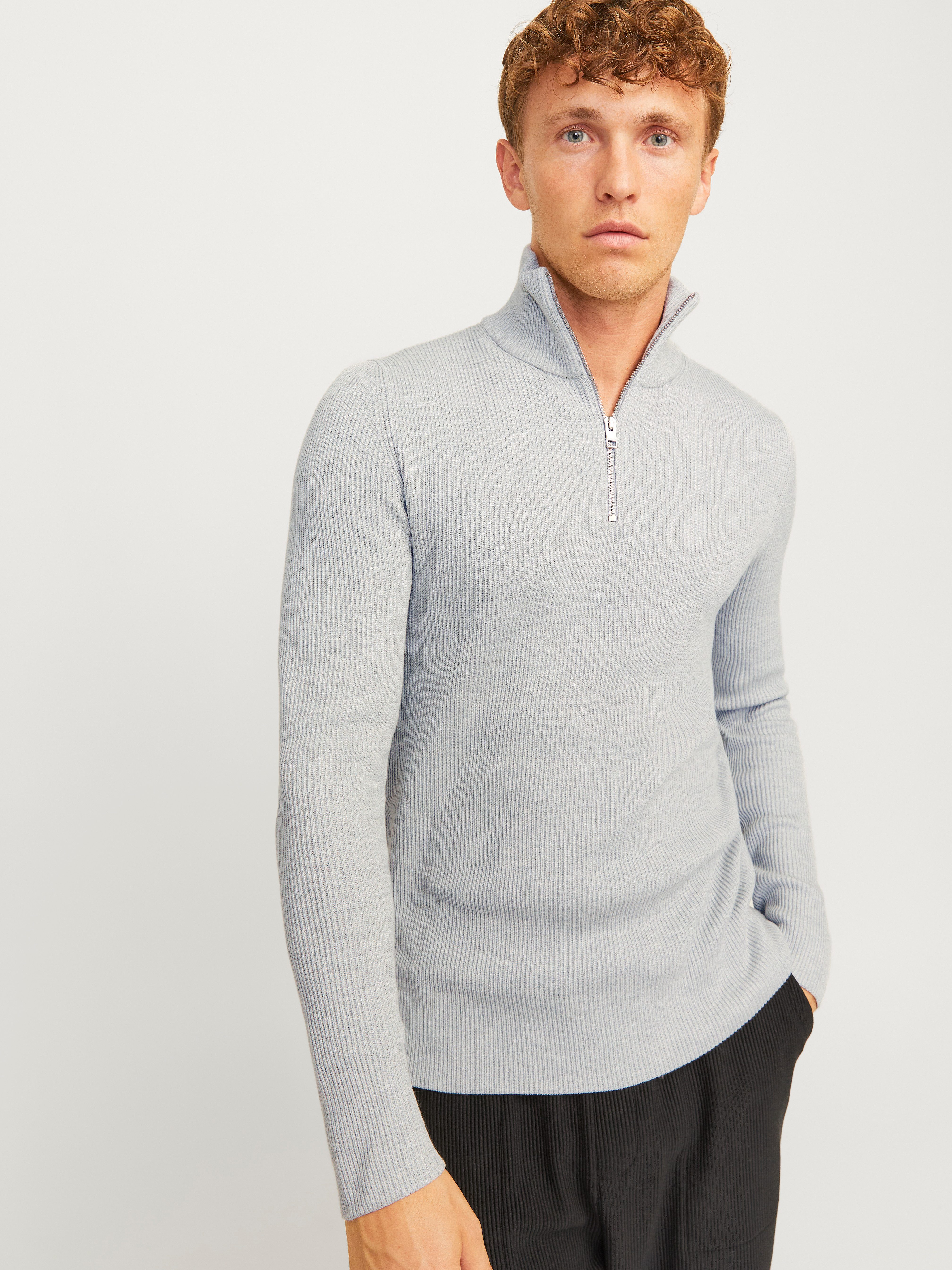 Jack & Jones Troyer JJEPERFECT KNIT HALF ZIP SN günstig online kaufen