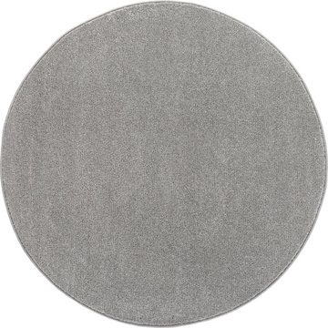 Teppich Jerez, Andiamo, rund, Höhe: 8 mm, Kurzflor, gewebt, Uni-Farben, Wohnzimmer & Schlafzimmer