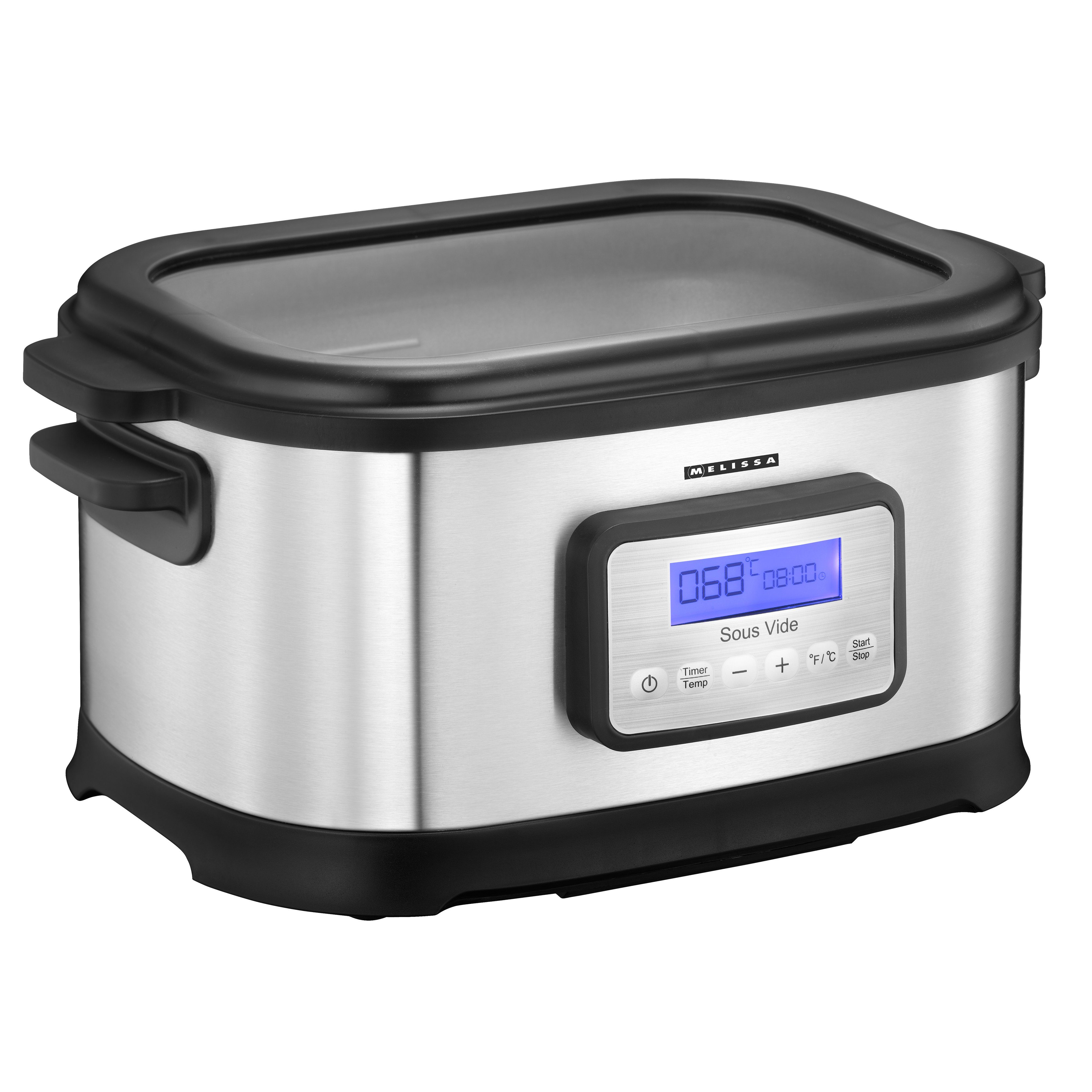 MELISSA Dampfgarer 16310170, 520 W, Sous Vide, Vakuumgaren, für Fleisch, Fisch, Gemüse und Obst