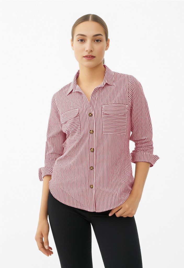 Vero Moda Hemdbluse VMBUMPY L/S SHIRT NEW WVN GA NOOS Viskose, regular fit günstig online kaufen