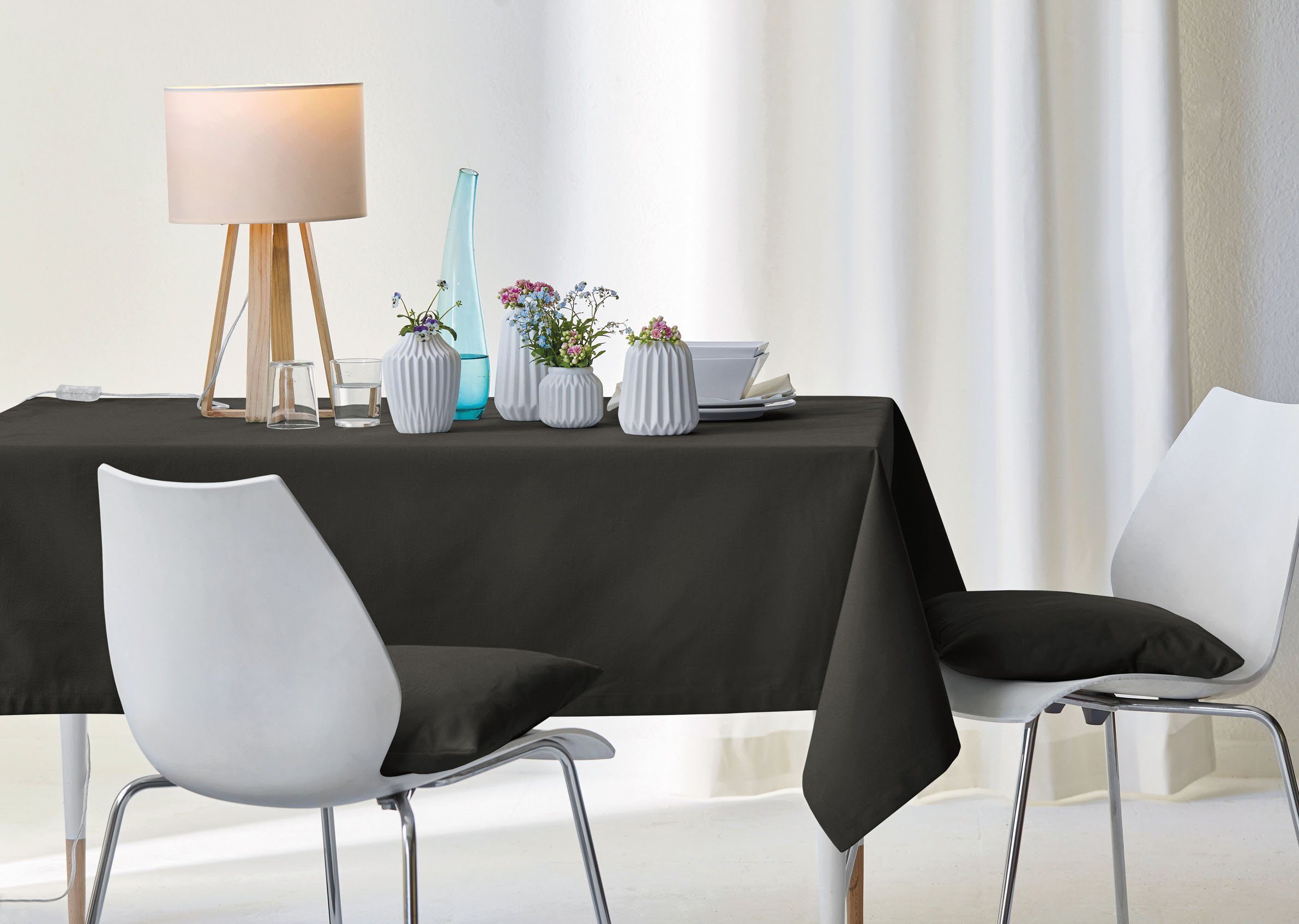 APELT Tischdecke 4362 Rips - UNI (1-tlg), Wasser- und Schmutzabweisend