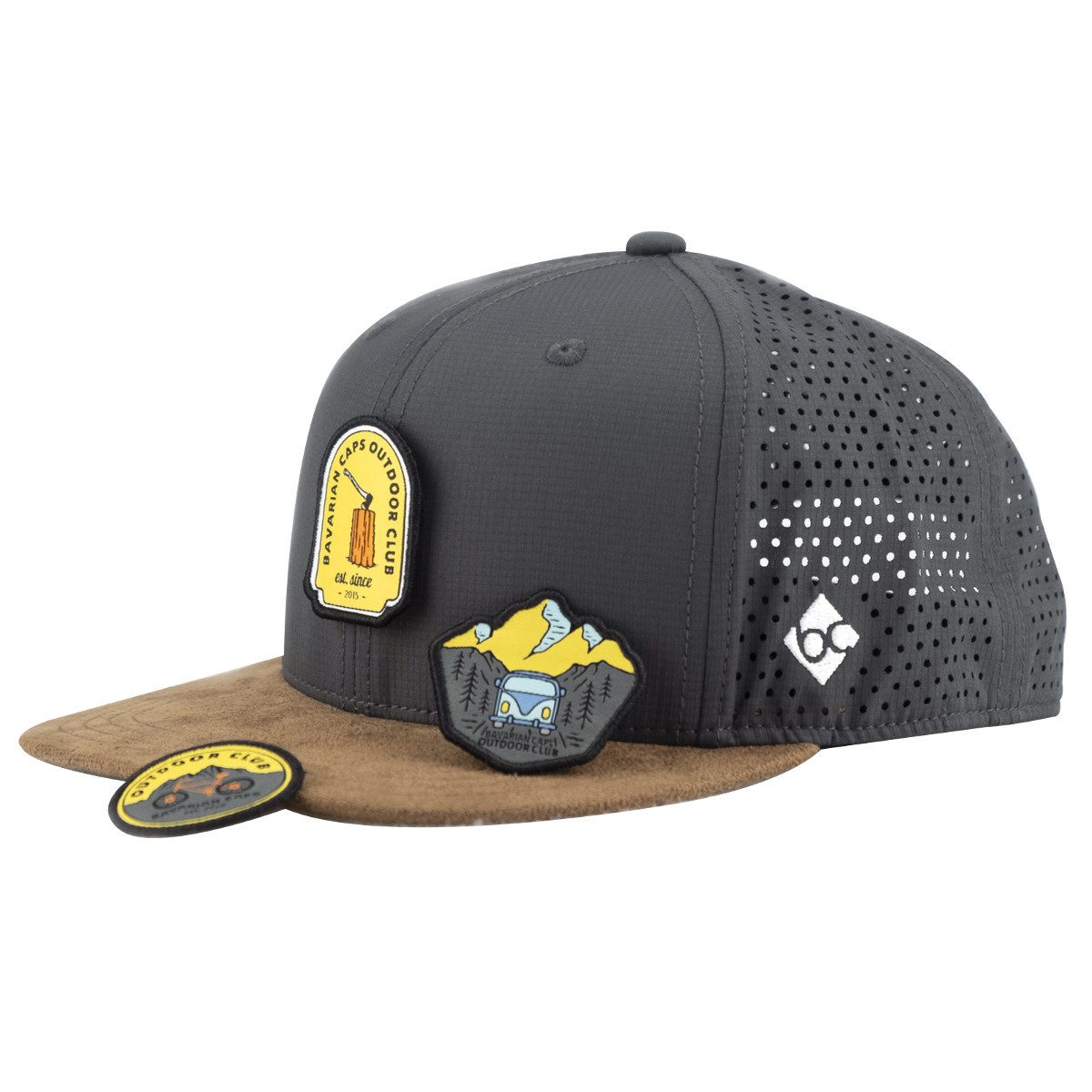 Snapback Cap Bavarian Caps BC Outdoor Club Snapback Cap One Size dunkelgrau