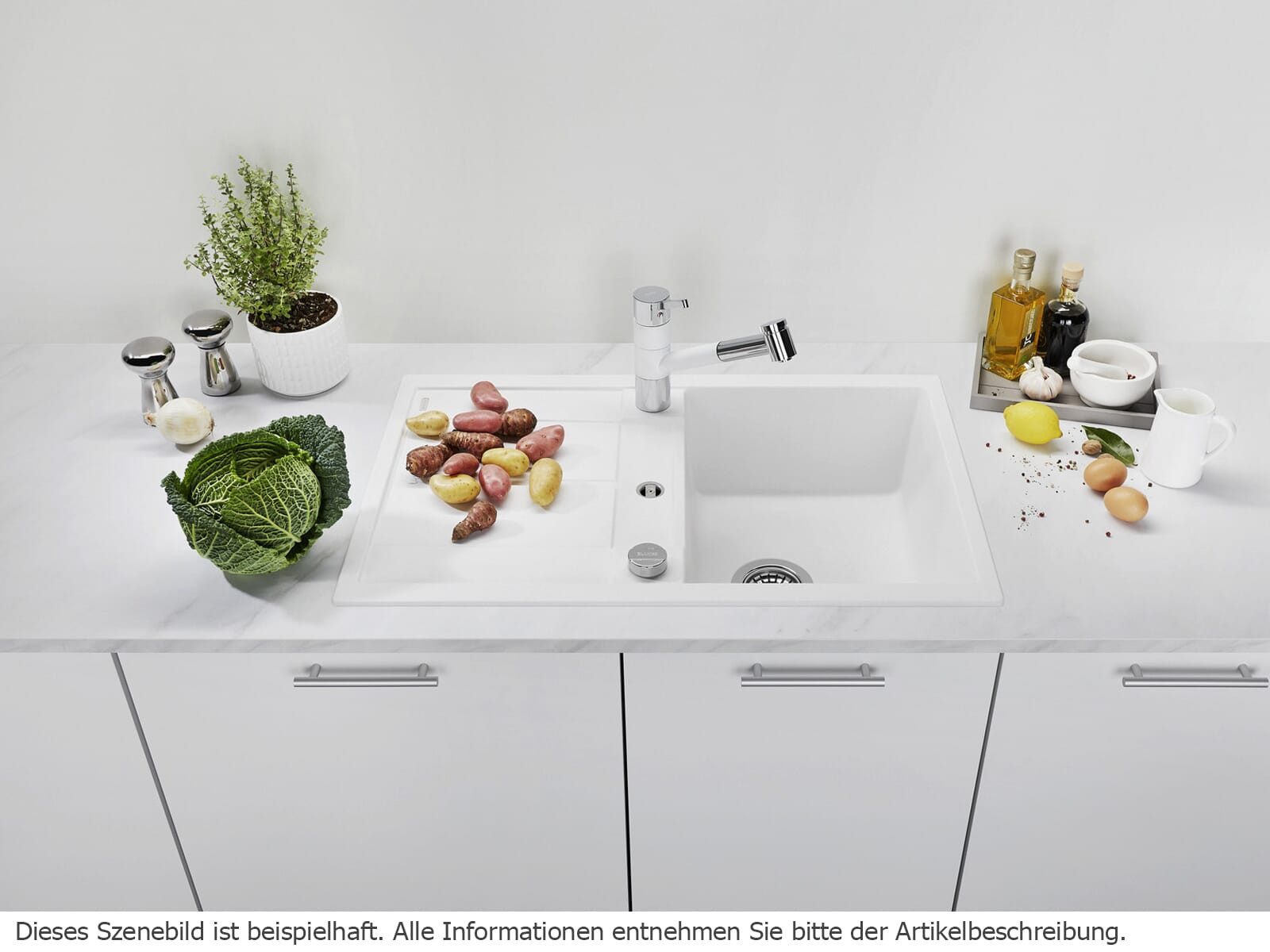 Blanco granite sink, rectangular, 68/50 cm, (1 pc)