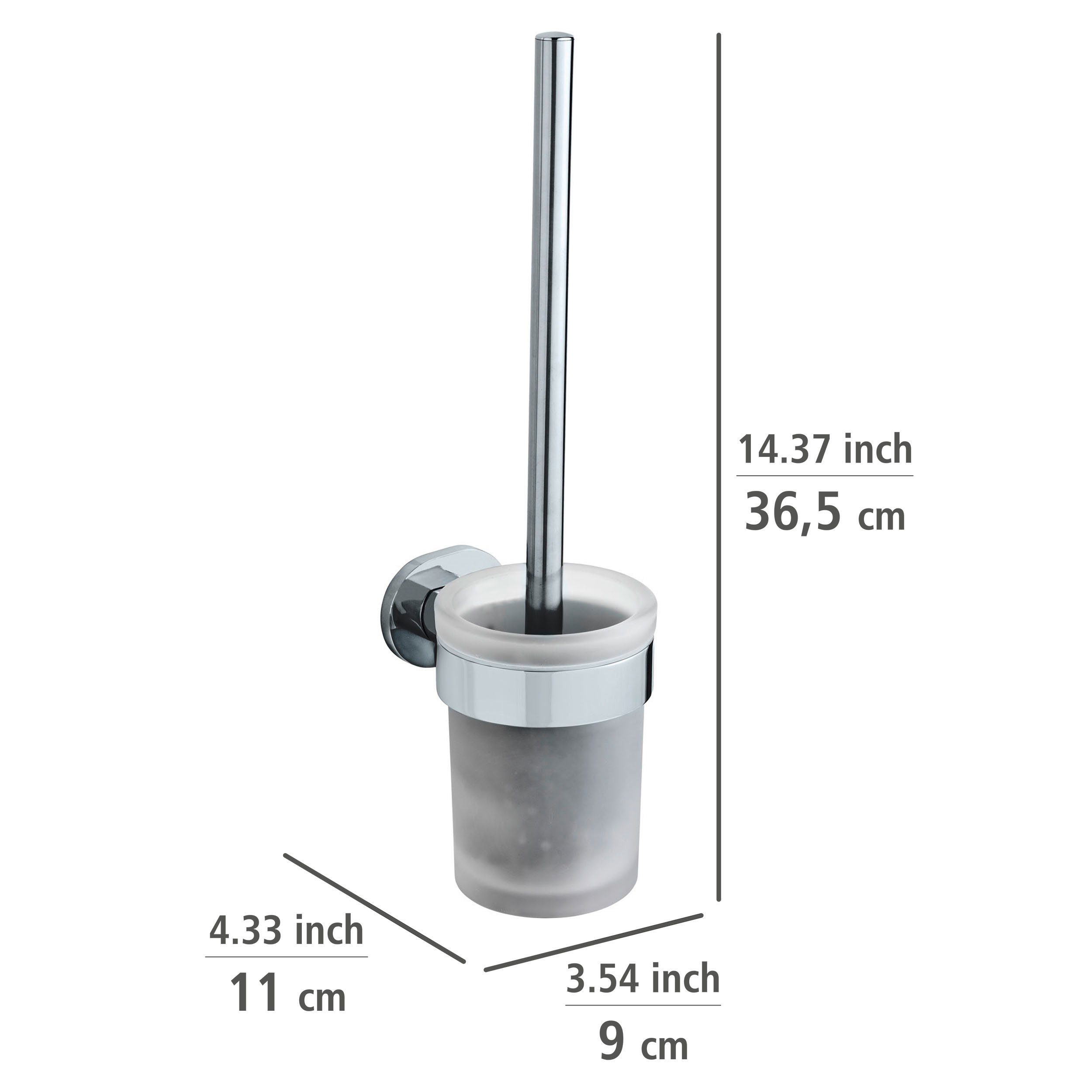 WENKO WC-Garnitur UV-Loc® Maribor, befestigen Bürstenkopf auswechselbar Bohren, ohne