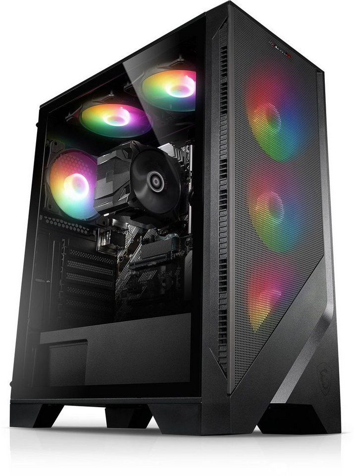 Kiebel Allround Gaming-PC (AMD Ryzen 5 AMD Ryzen 5 4600G, Radeon, 16 GB RAM,  2000 GB HDD, 1000 GB SSD, Luftkühlung, RGB-Beleuchtung)