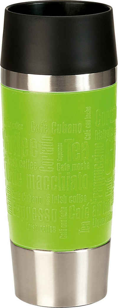 Emsa Thermobecher Travel Mug, Edelstahl, Edelstahl, 360°Trinköffnung, 4h heiß/8h kalt, 360 ml