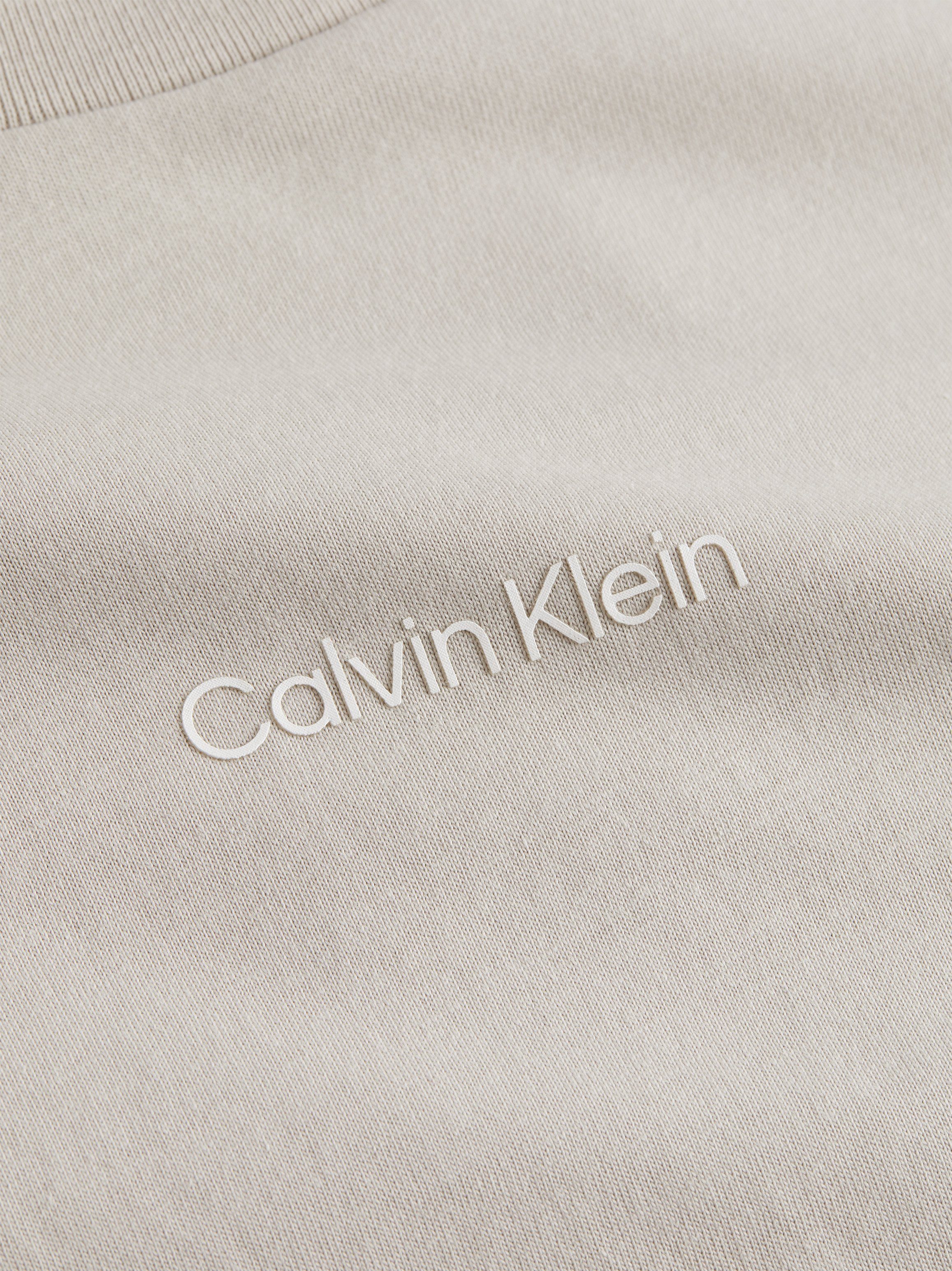 Calvin Klein MICRO Gray Silver aus reiner LOGO Baumwolle T-Shirt T-SHIRT