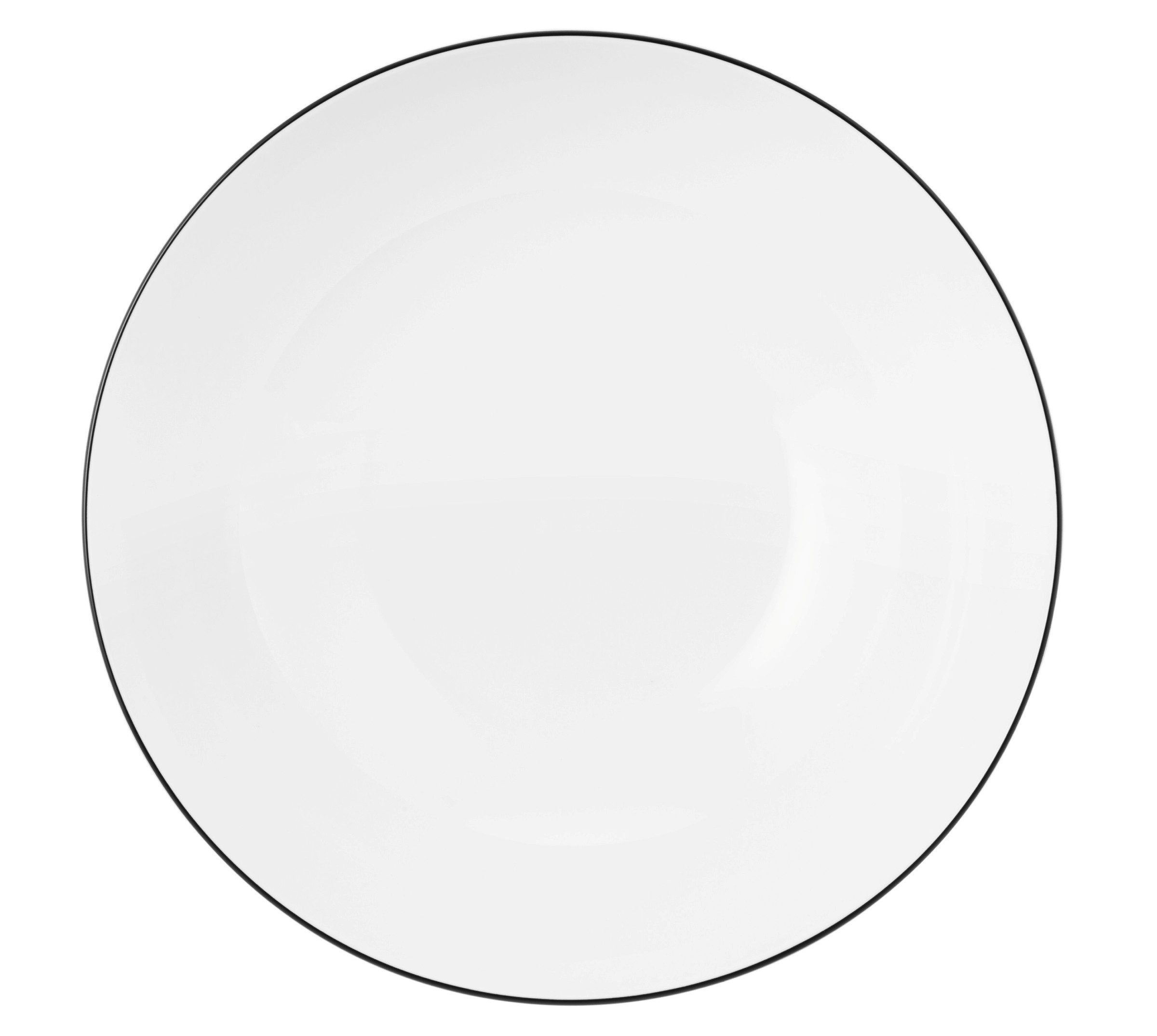 Seltmann Weiden Schüssel Lido Black Line, Porzellan, (1-tlg), Schale rund