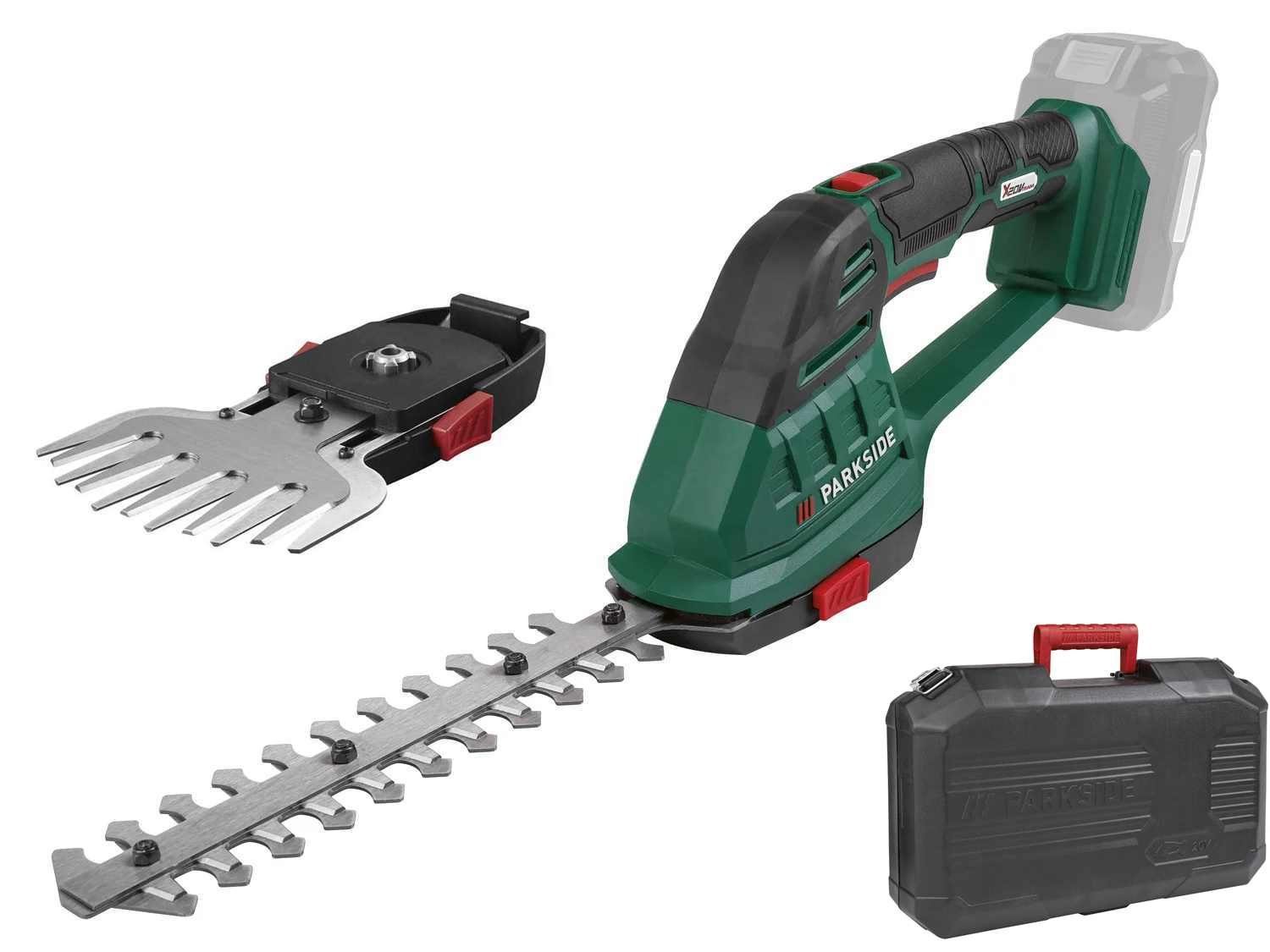 Parkside Akku-Gras- und Strauchscherenset 20V Akku-Gras- und Strauchschere PAGS 20-Li, ohne Akku und Ladegerät