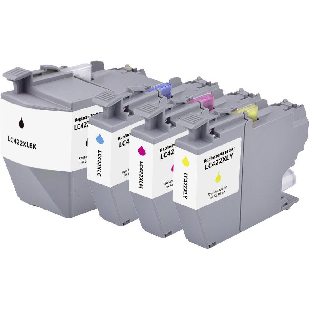 Renkforce Druckerpatrone ersetzt Brother LC-422XLVAL Kompatibel Kombi-Pack Tintenpatrone