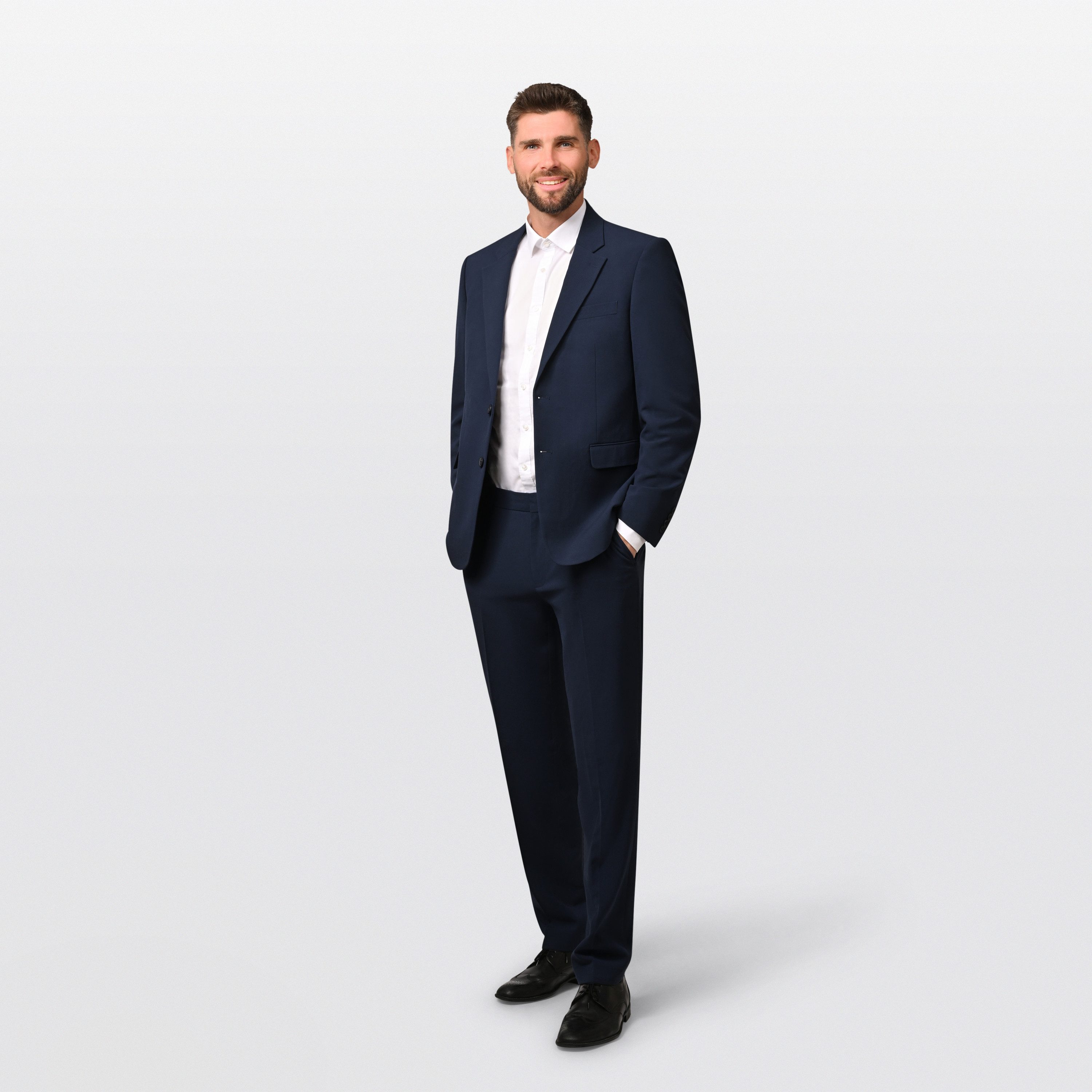 Hirschthal Anzug Herren Business Anzug Regular Fit (Anzughose & Sakko, 2-tl günstig online kaufen