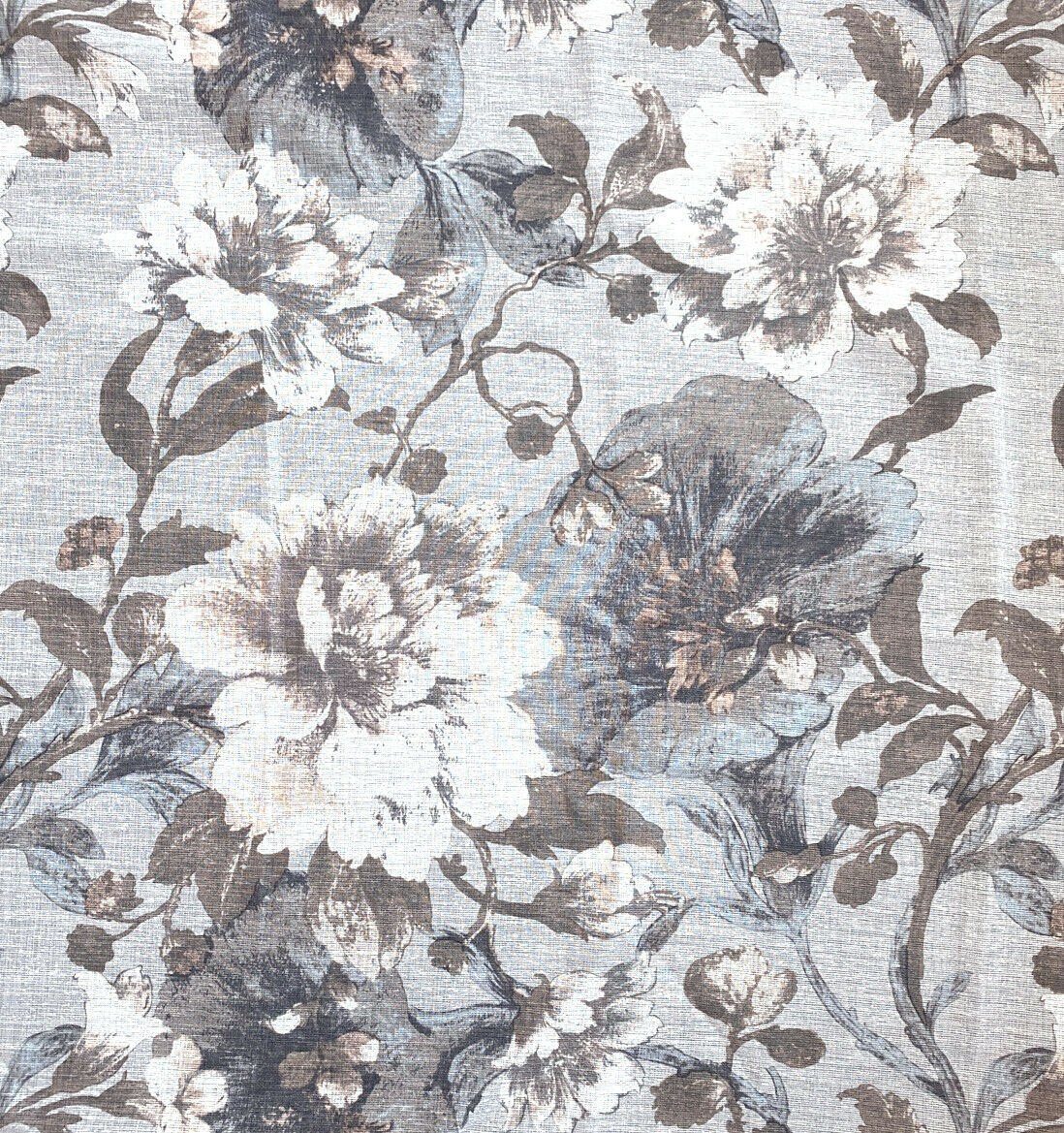 Weckbrodt Vorhang Charlotte (1 St), Ösen, halbtransparent, Leinen, halbtransparent, floral, geblümt, Gardine, Store