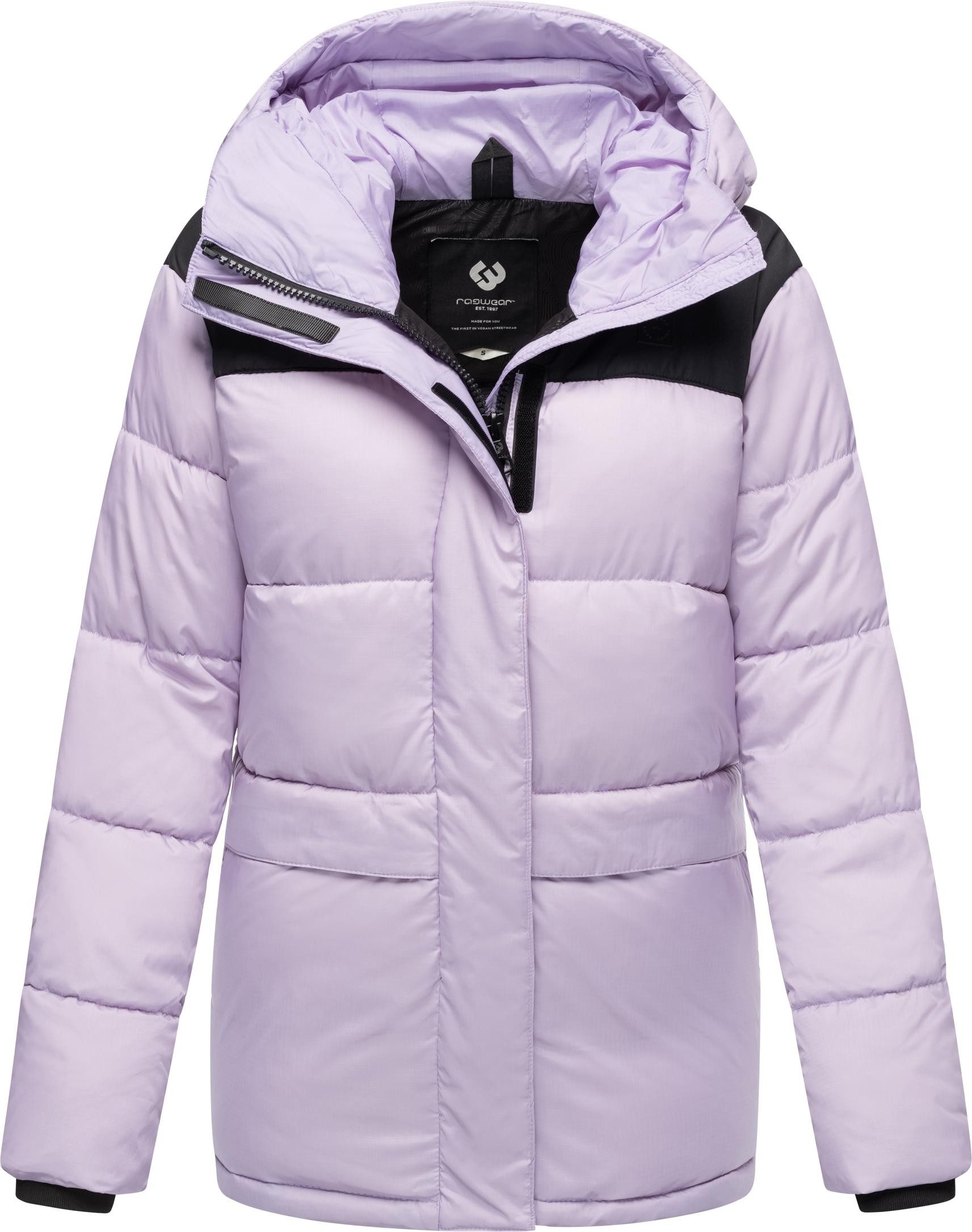 Ragwear Anorak Wikesh stylische Winter Steppjacke mit Colourblocking
