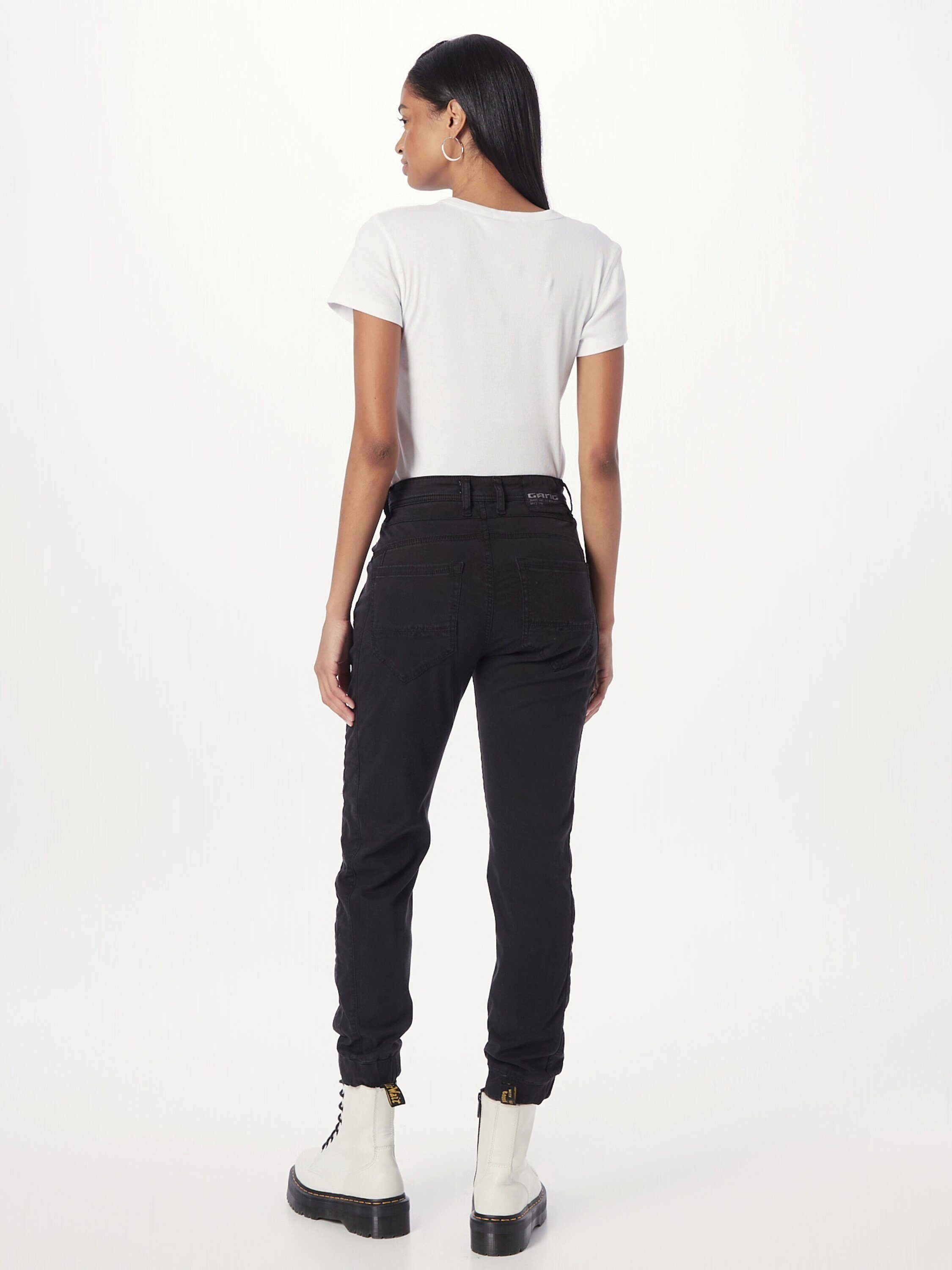 RAFFAELA (1-tlg) black Plain/ohne 1090 Details Tapered-fit-Jeans GANG