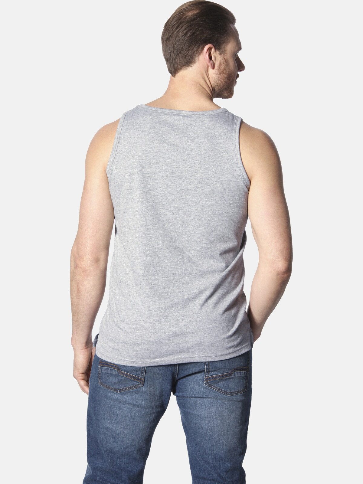 Jan Vanderstorm Muskelshirt FELTON mit Aufdruck