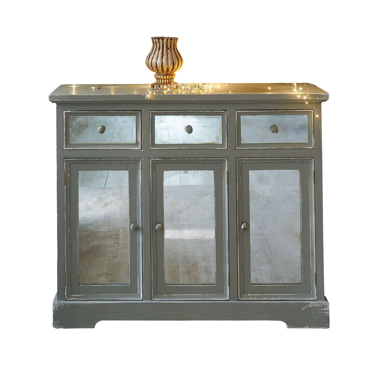 Mirabeau Kommode Kommode Siobaney antikgrau/silber