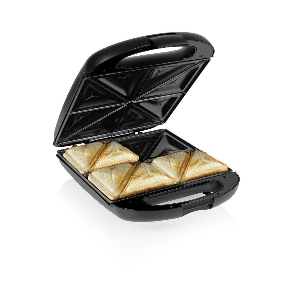 Tristar Waffeleisen Tristar Sandwichmaker Antihaftbeschichtung, Überhitzungsschutz Schwar, 1500.00 W