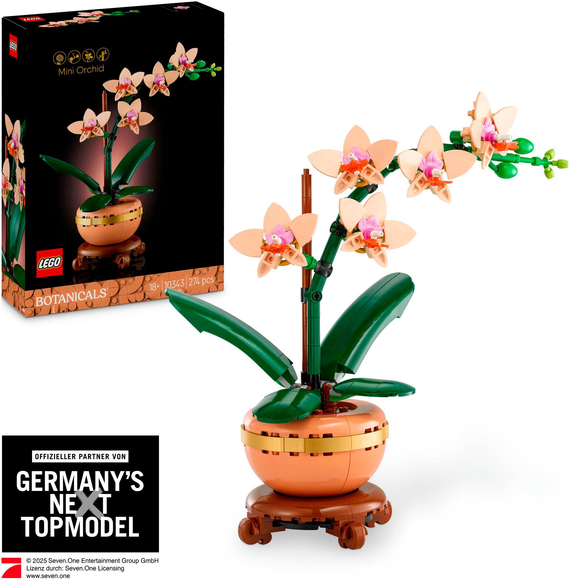 LEGO® Mini-Orchidee (10343), LEGO Botanicals Konstruktionsspielsteine, (274 günstig online kaufen