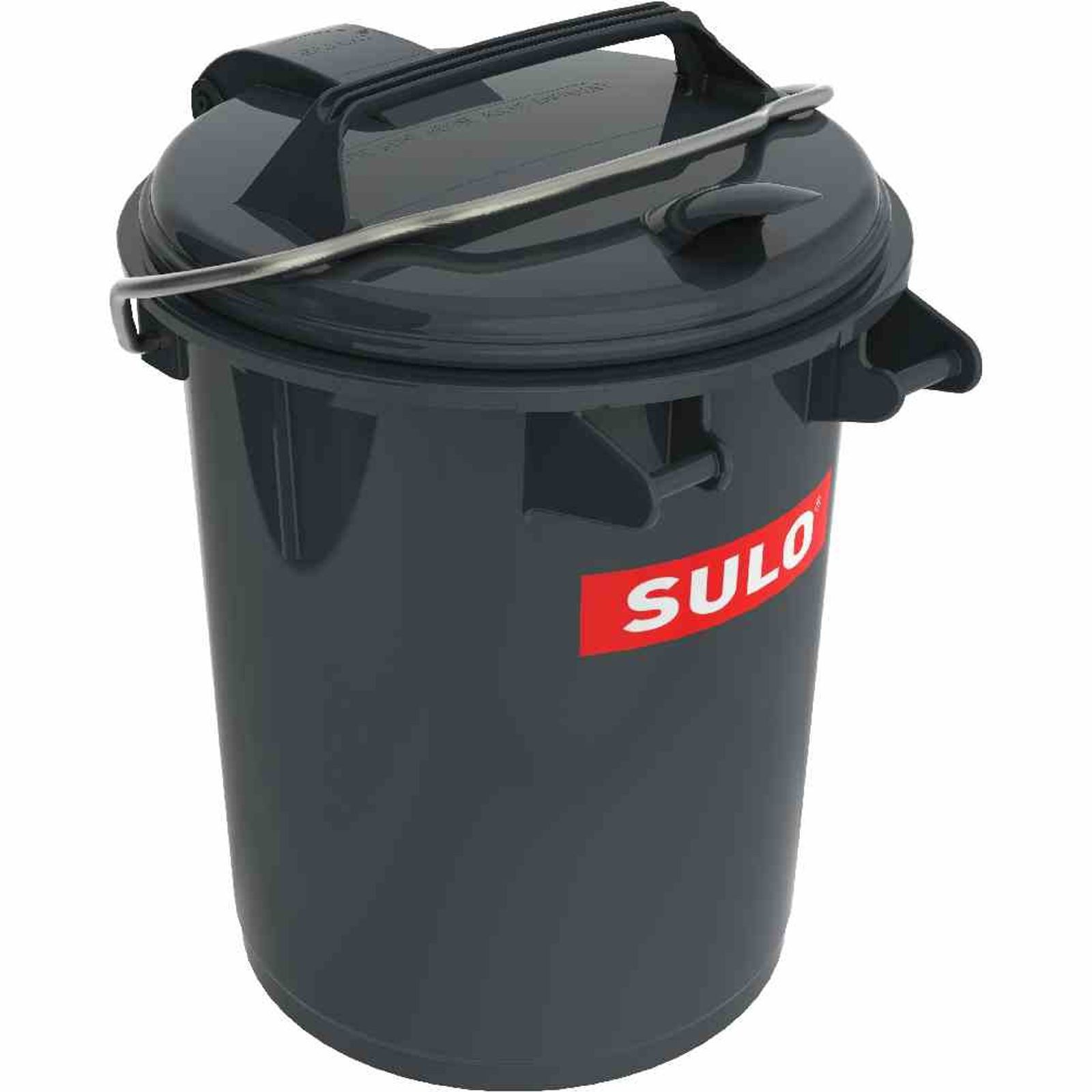 SULO Mülleimer Systemmülleimer 35l grau Kunststoff, m.Alu-Bügel