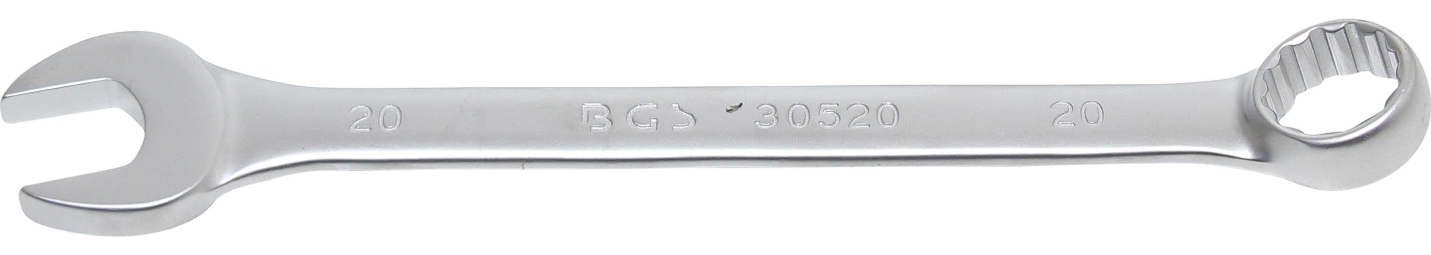 BGS technic Maulschlüssel Maul-Ringschlüssel, SW 20 mm