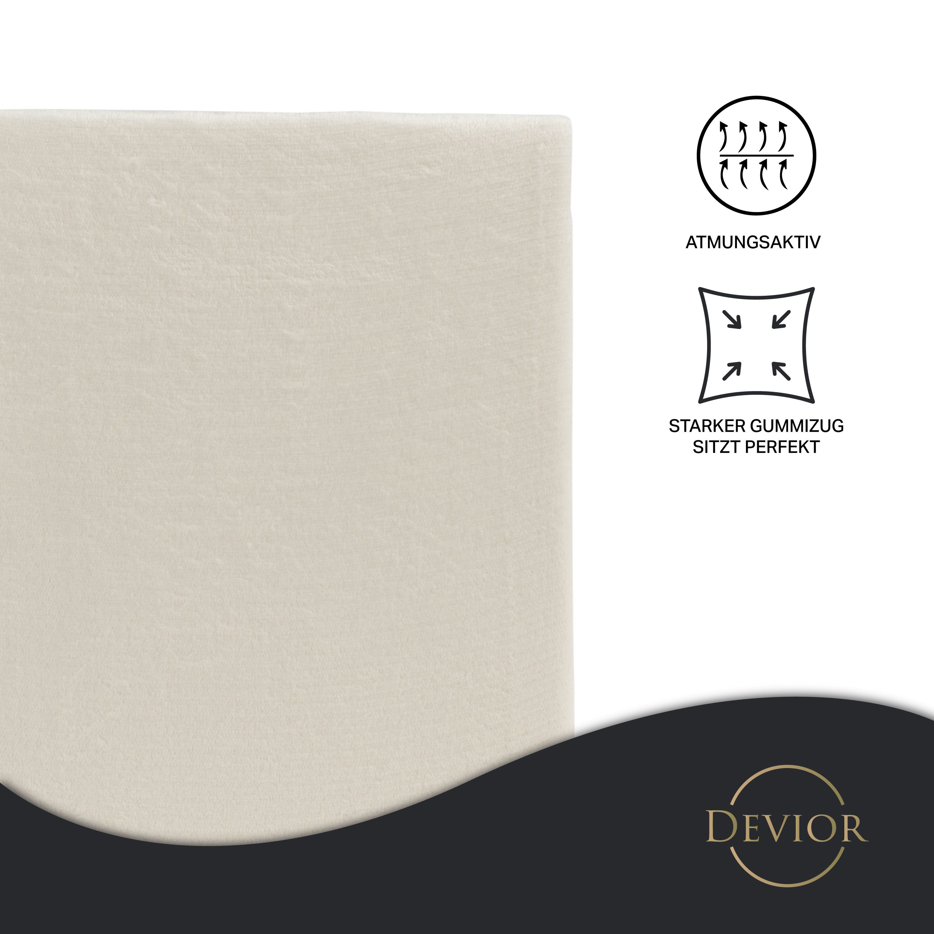 Devior Spannbettlaken Spannbetttuch Cashmere Touch Bettlaken günstig online kaufen