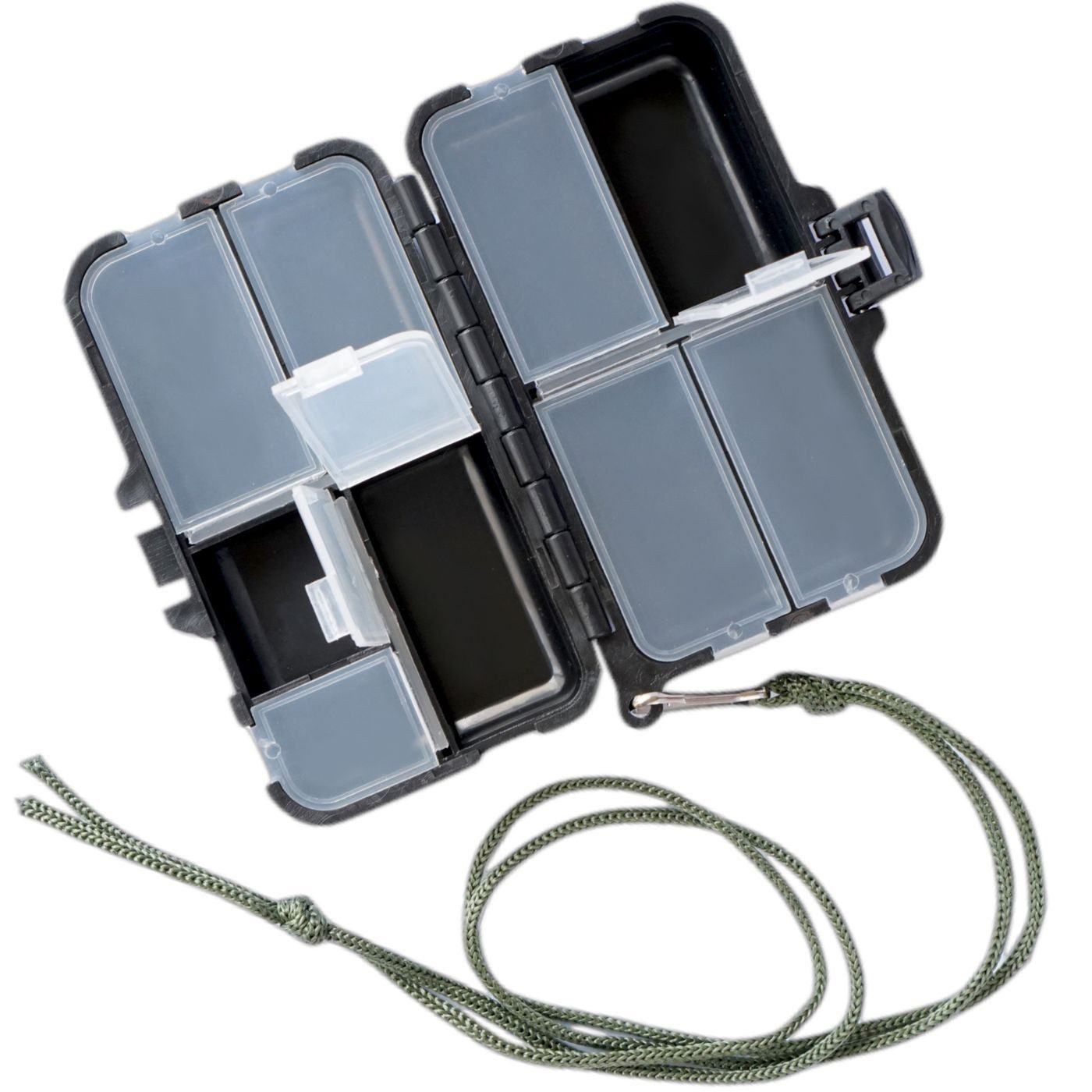 Neptunmaster Angelkoffer Neptunmaster Angelbox 9 Fächer 11,5x7,5x3,5cm - Zubehörbox