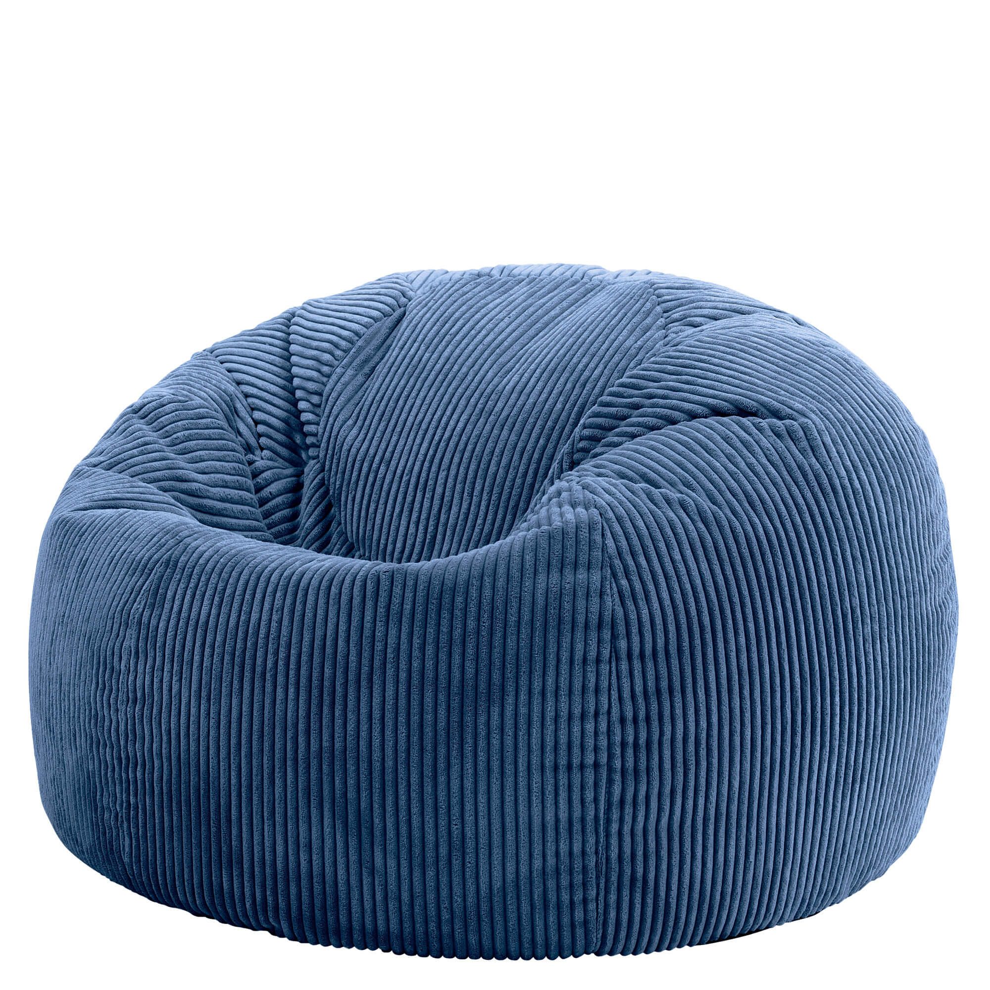 icon Sitzsack Sitzsack Erwachsene aus Cord flauschig „Kingston“, 85x50cm, Made in Germany, für Erwachsene & Kinder, mit Füllung