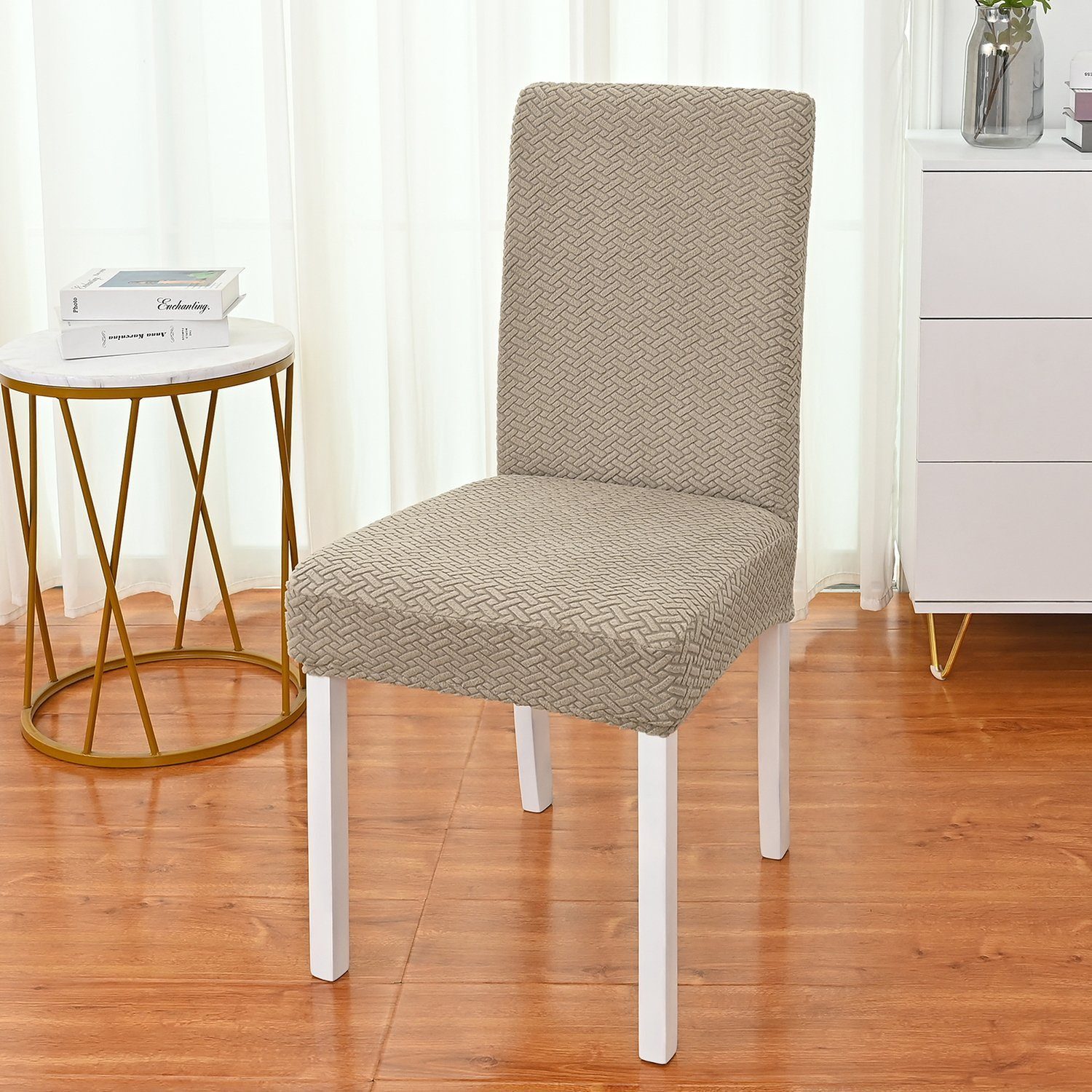 BYSURE Stuhlhusse, Esszimmer Stretch-Stuhlhussen Schonbezug, 2/4/6er günstig online kaufen