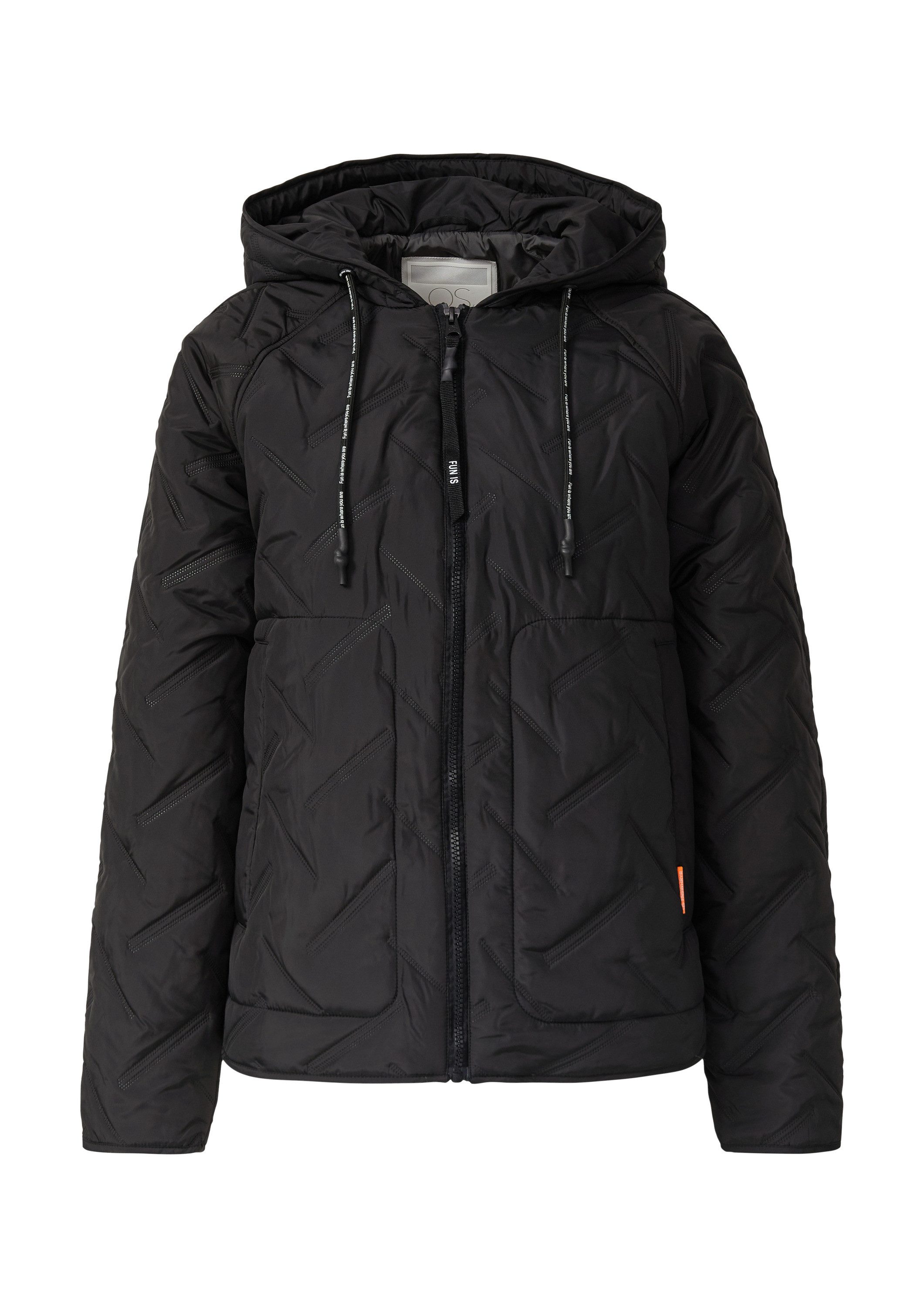 QS Funktionsjacke Outdoor-Jacke Wattierte Jacke mit Kapuze günstig online kaufen