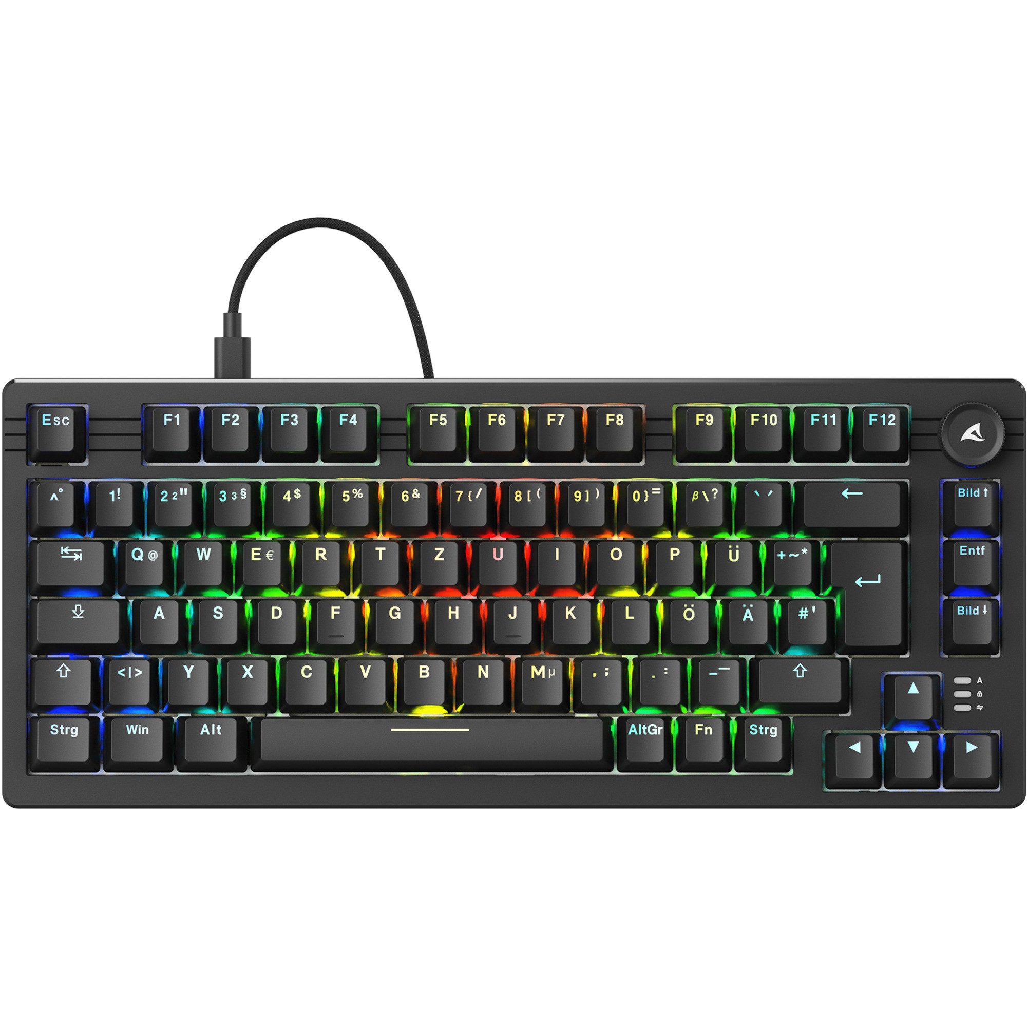 Sharkoon Gaming Tastatur Skiller SGK25 schwarz DE – Bild 2 von 5