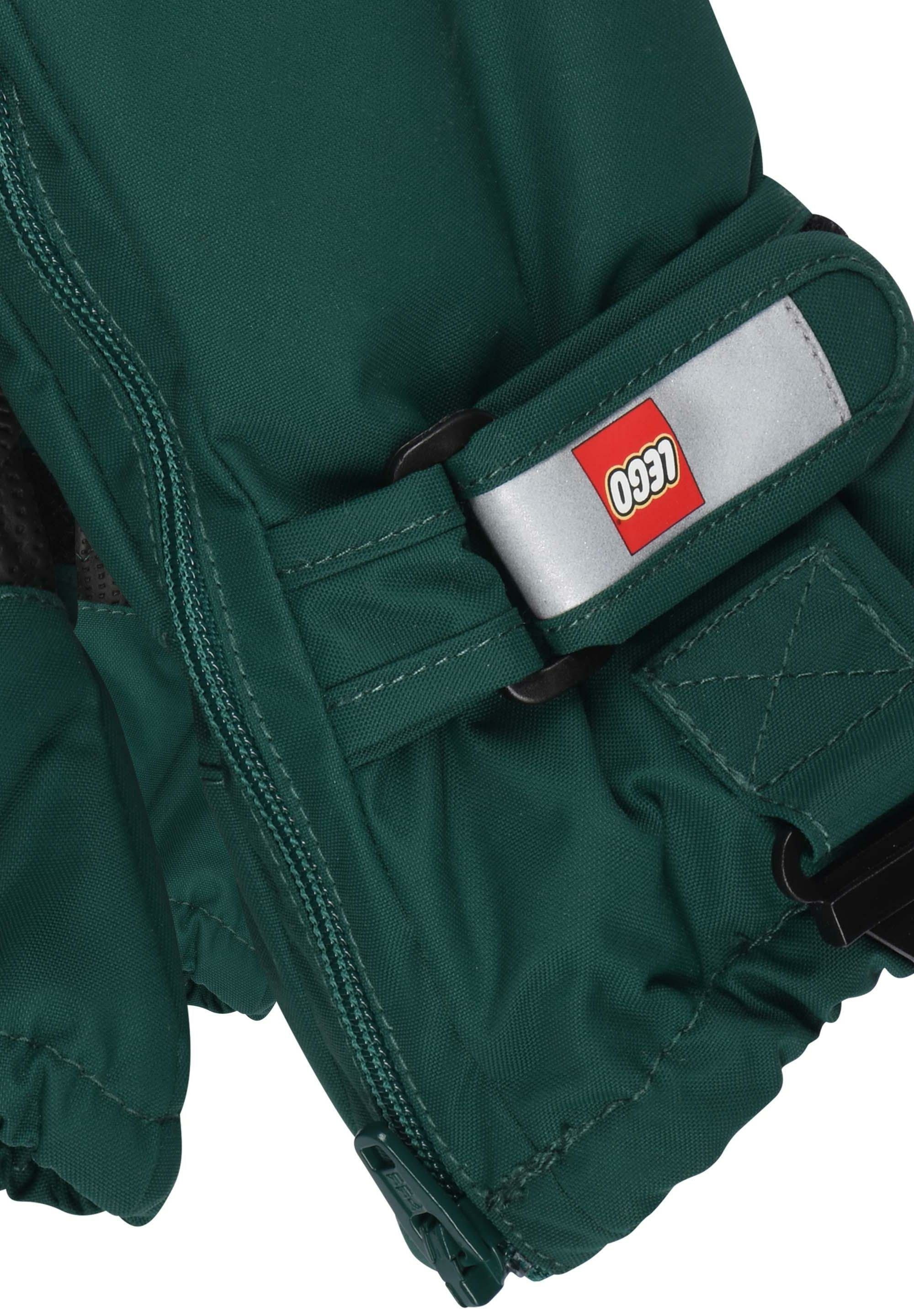 LEGO® Wear Fäustlinge Wasserdicht, Skihandschuhe 703 und dark LWARIPO Warm green