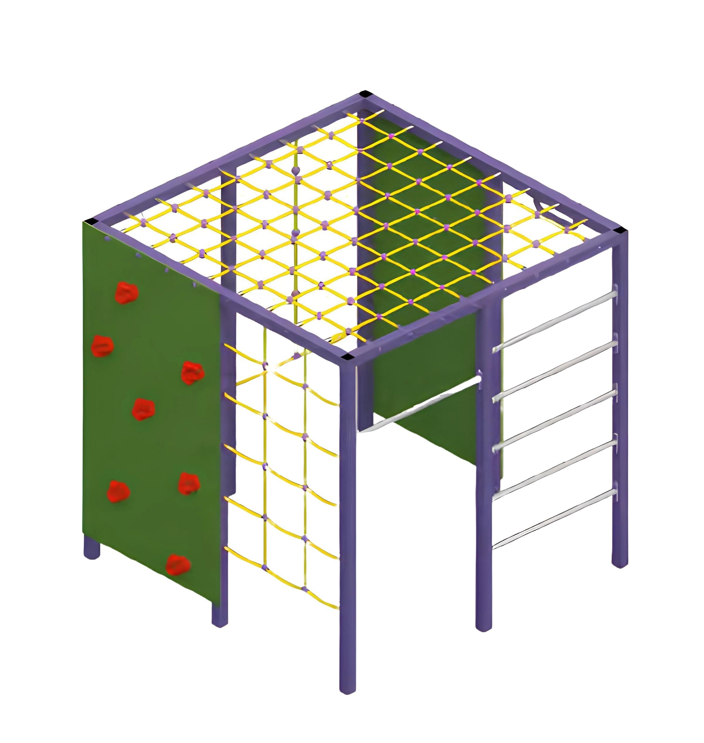 Xlmoebel Klettergerüst Kinder Outdoor-Spielplatz mit Multifunktions-Sechseck, (Spielplatz), Hergestellt in Europa