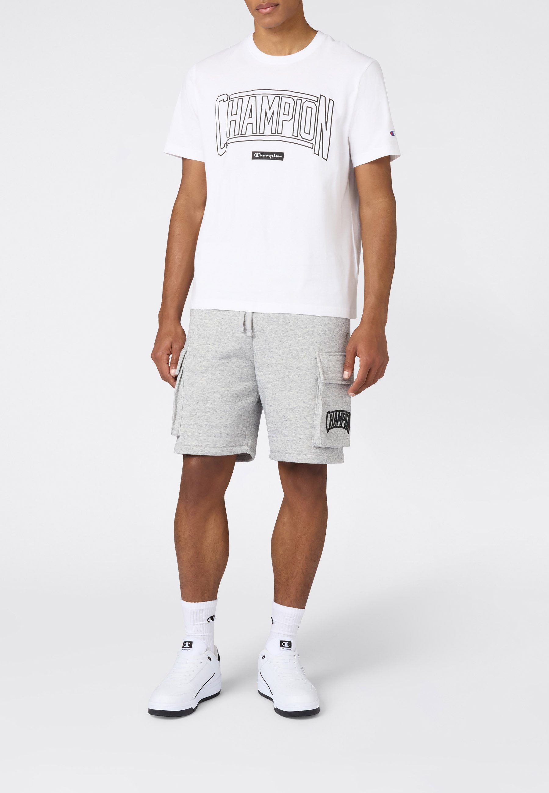 Champion T-Shirt COLLEGE Relax Fit Crewneck T-Shirt Kurzarm, mit Rundhalsausschnitt, aus Baumwolle