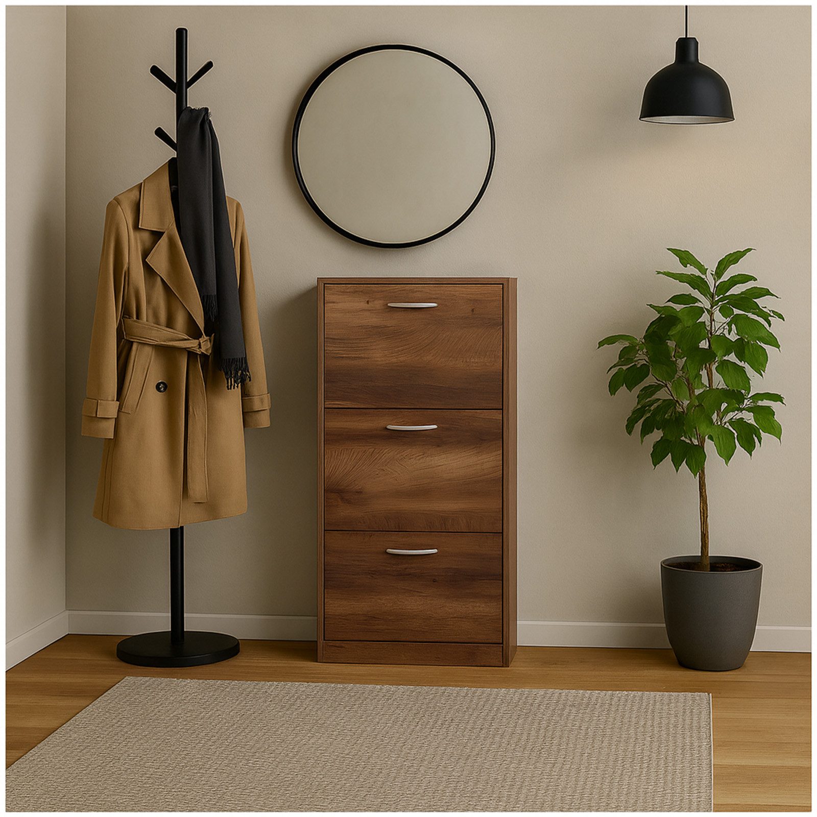 HTI-Living Schuhkipper Schuhschrank Thekla Eiche (Stück, 1 St., 1 Schuhschr günstig online kaufen