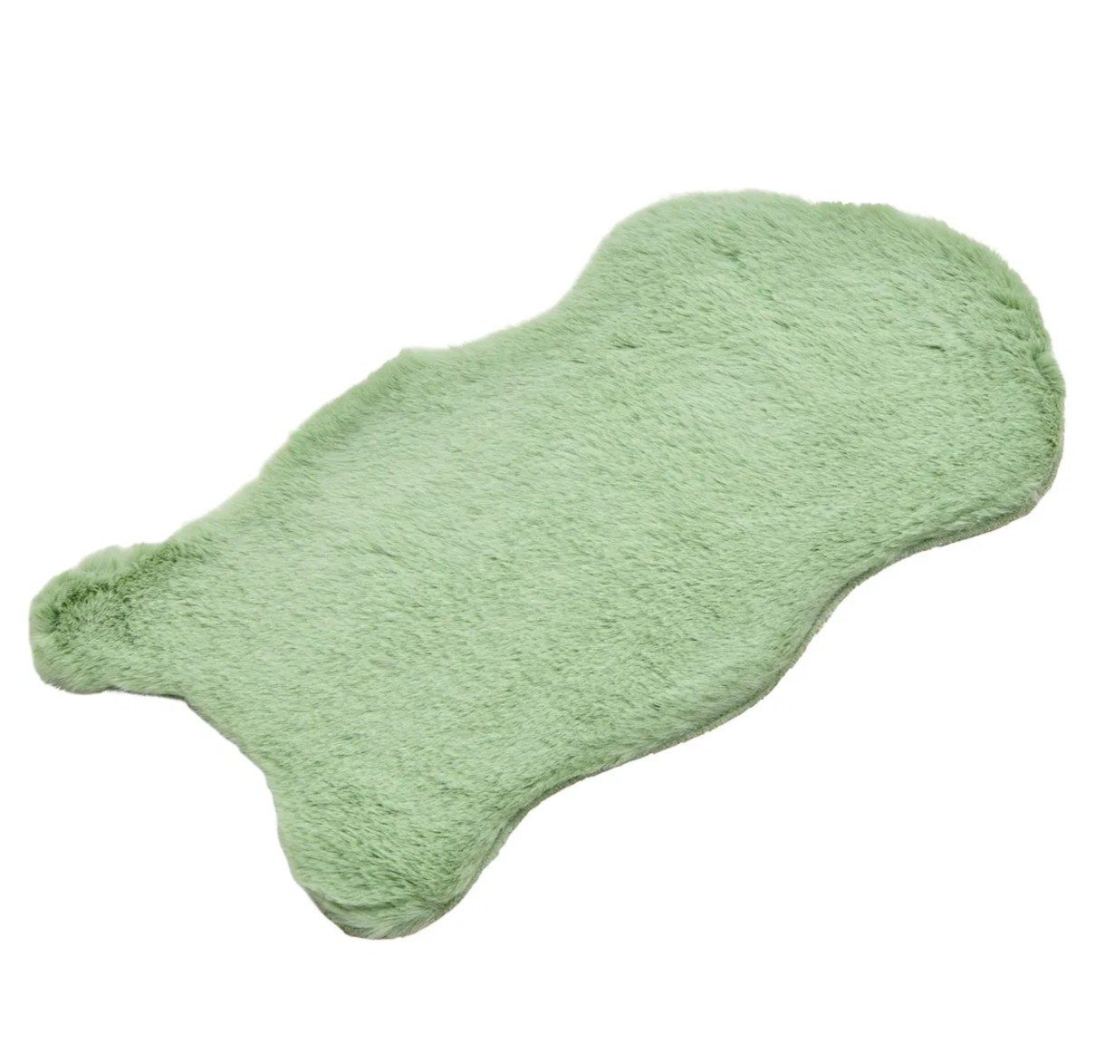 Wurm Tischläufer Kunstfell Läufer Deko Mint Grün Samt 50 cm, Mintfarben