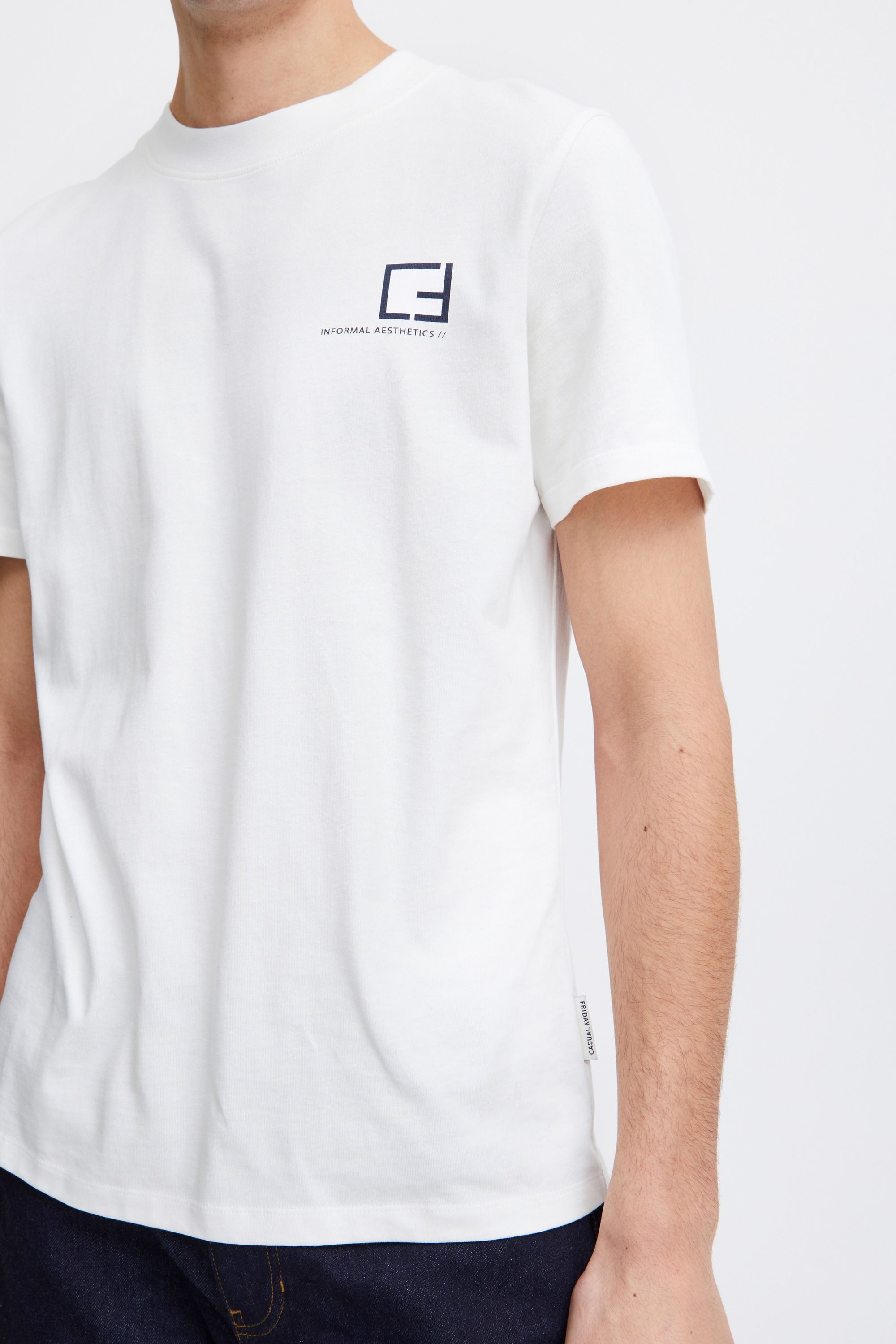 Casual Friday T-Shirt CFThor Lässiges T-shirt mit Stickerei